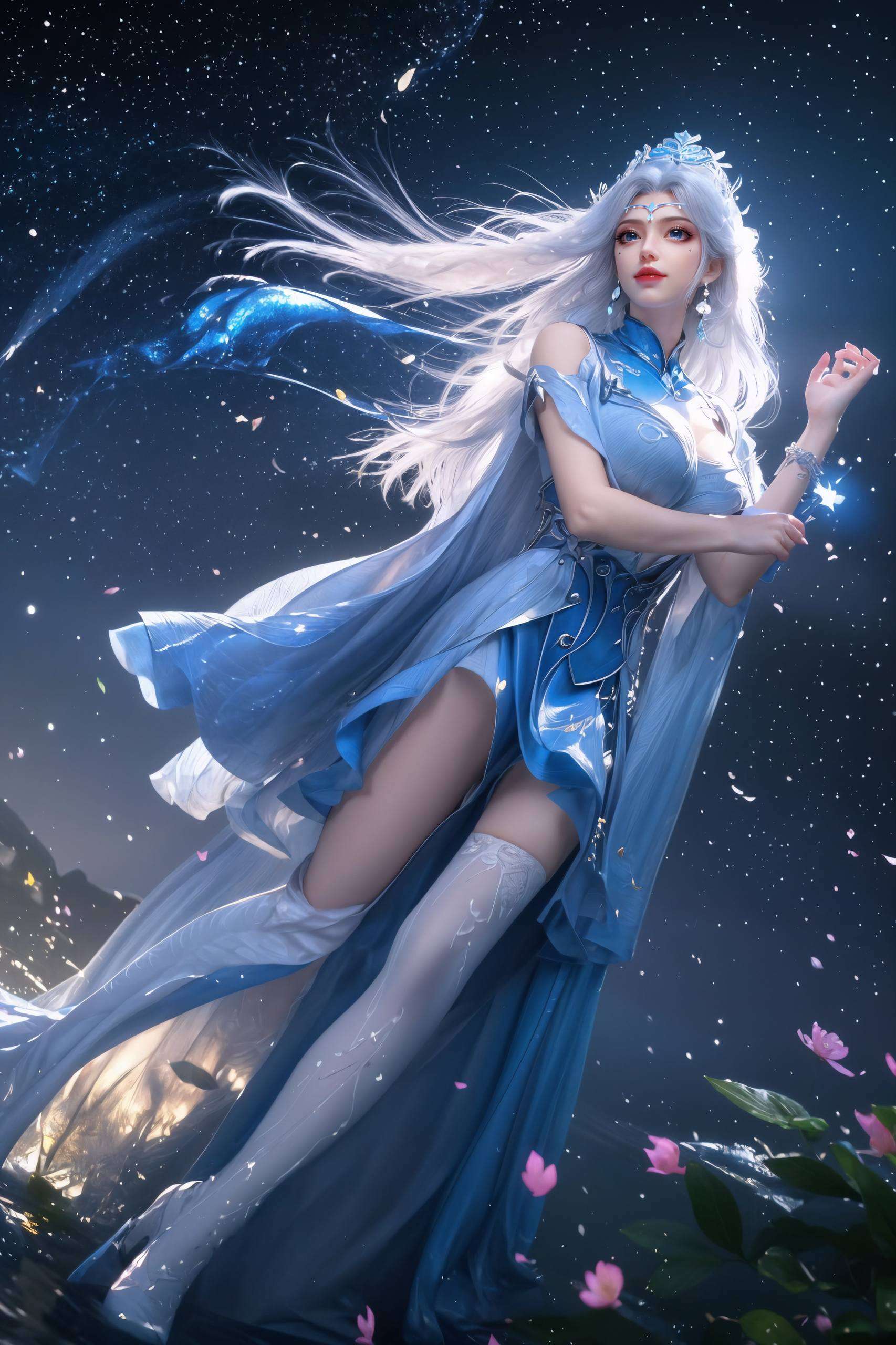 在百炼成神的奇幻世界中宁雨蝶以其绝美的容颜和冷艳的气质