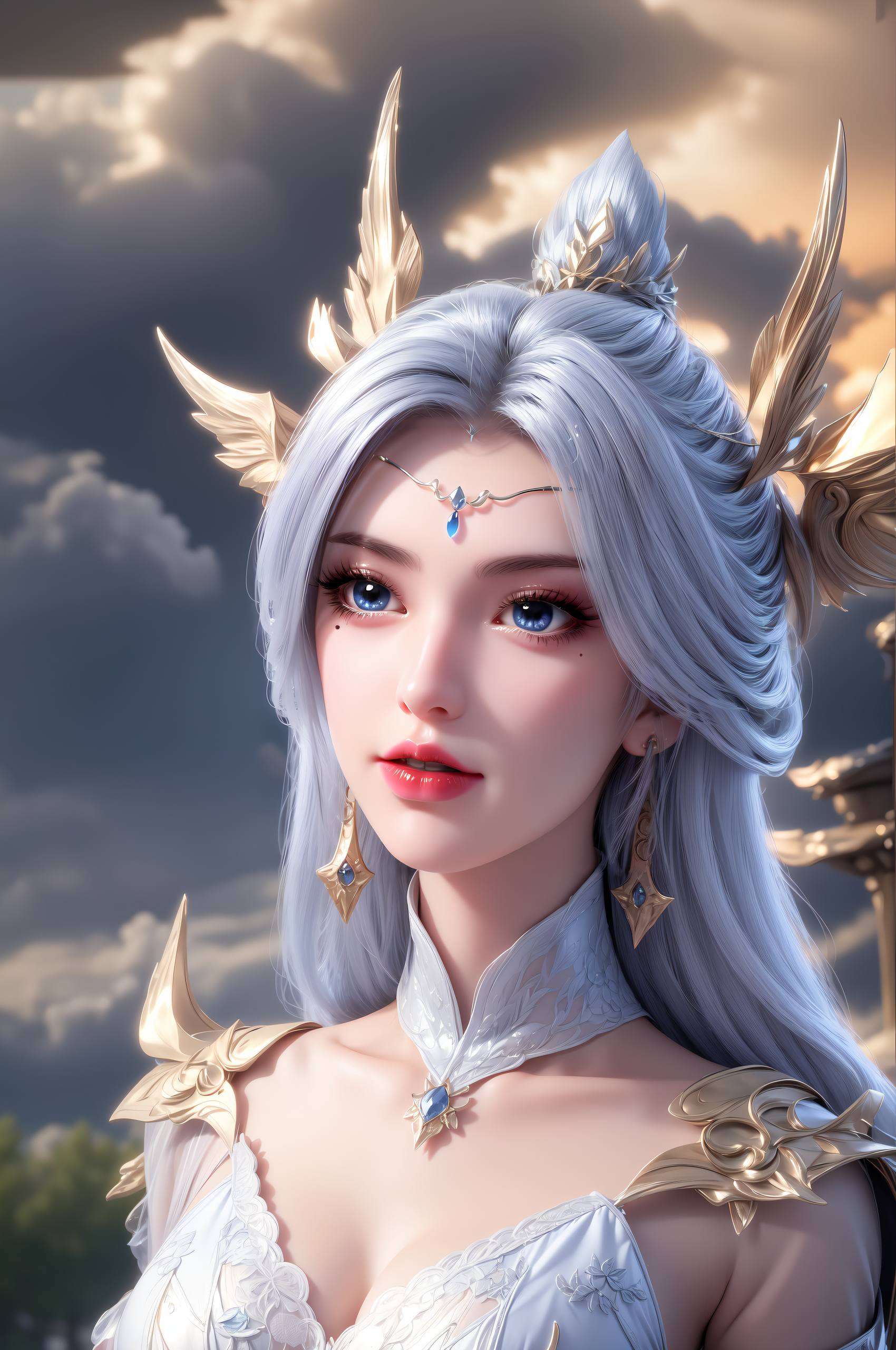 两位国漫女神的相遇如同玄幻世界中的星辰交汇宁雨蝶与月婵
