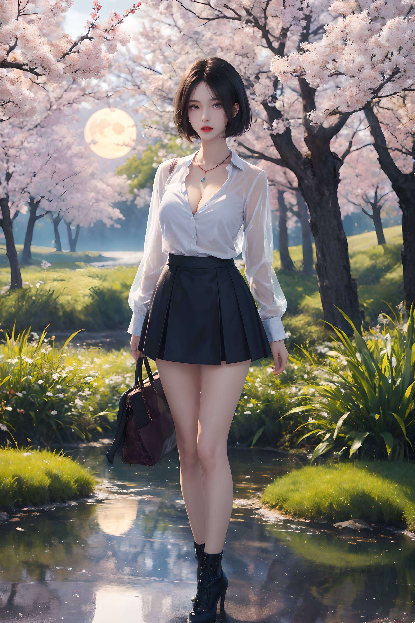 还自带玄幻光环！她的壁纸不仅颜值爆表