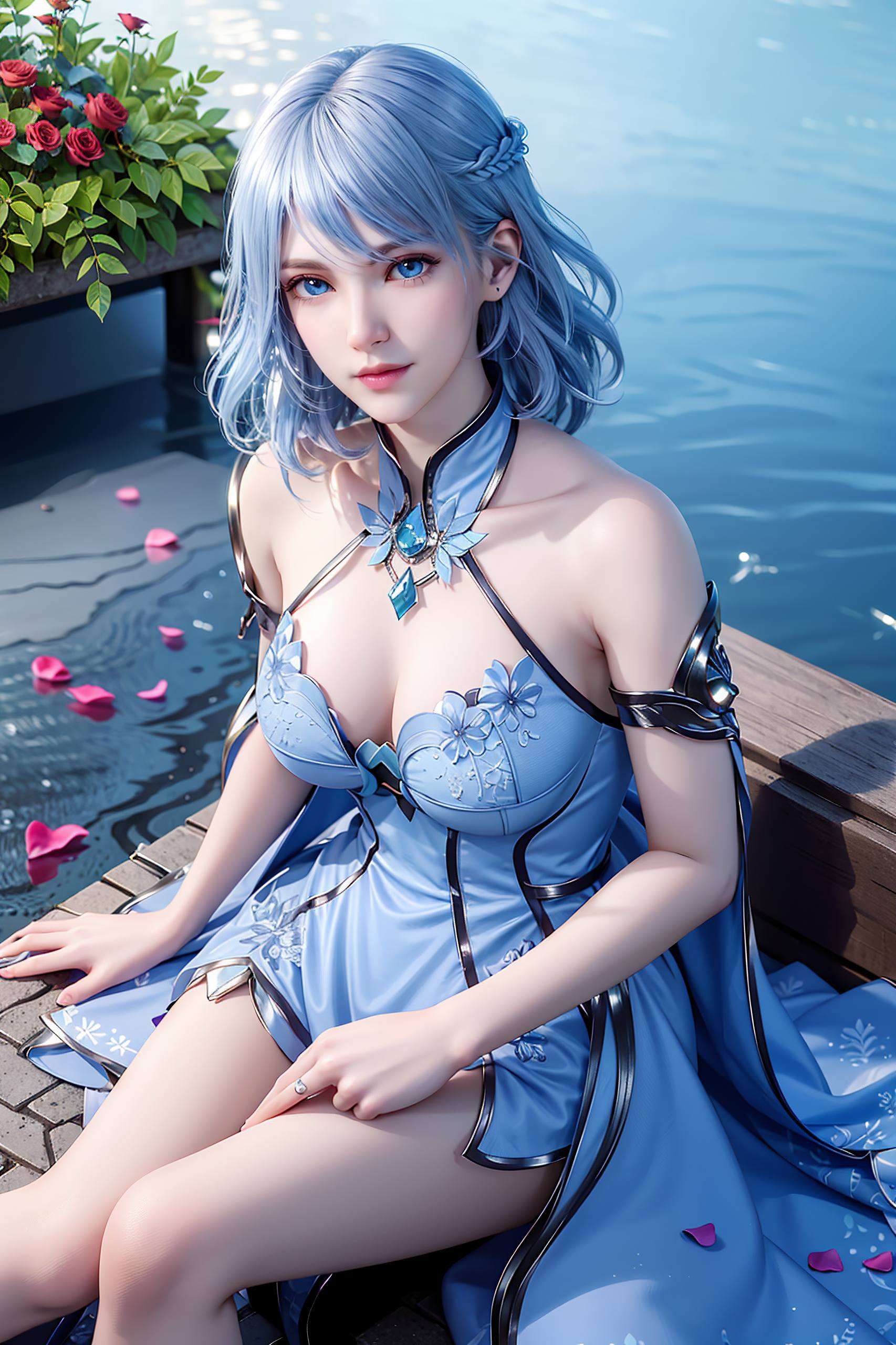 水冰儿如同一颗璀璨的星辰她的美丽与力量交织