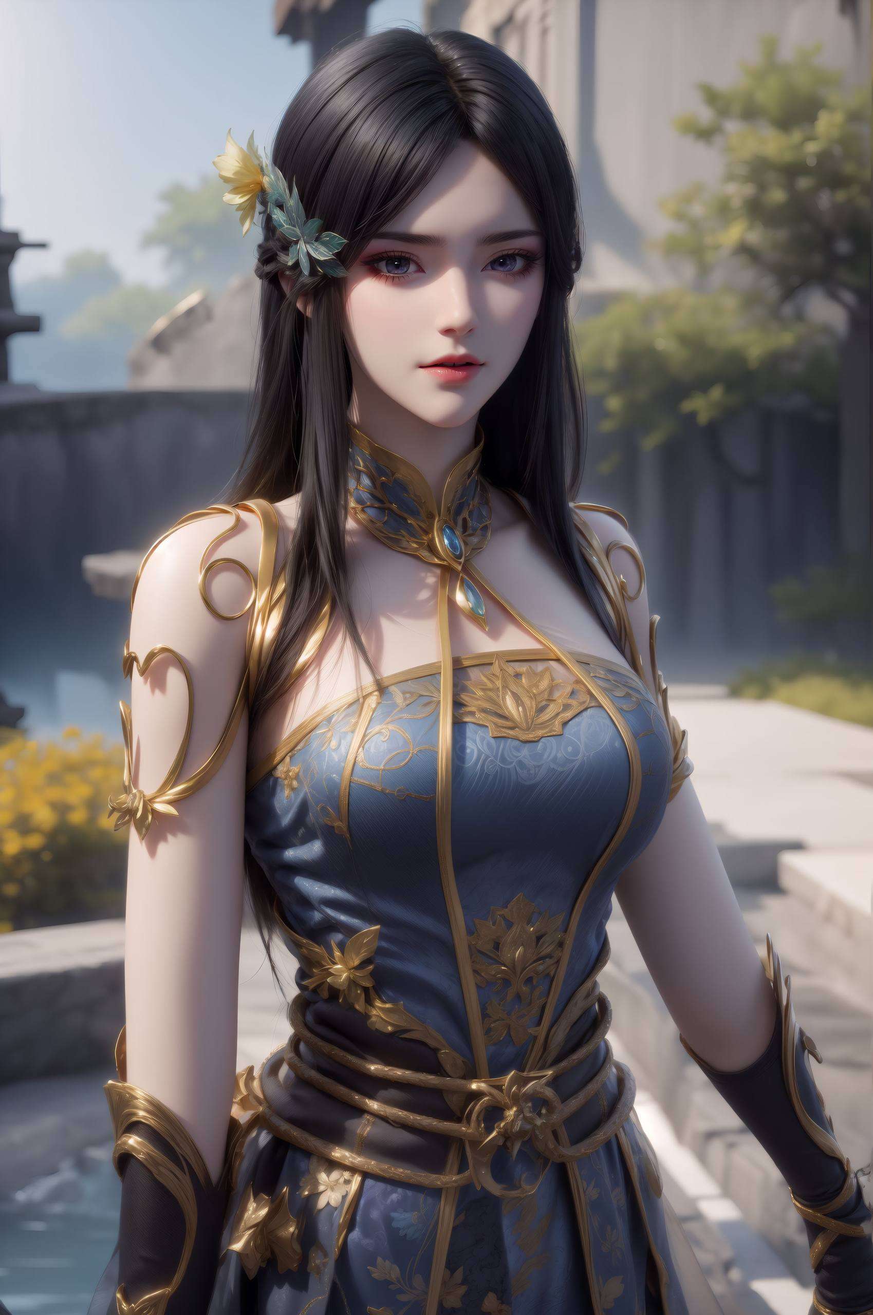 她的眼神中透露着坚定与智慧成为我们生活中的一道亮丽风景