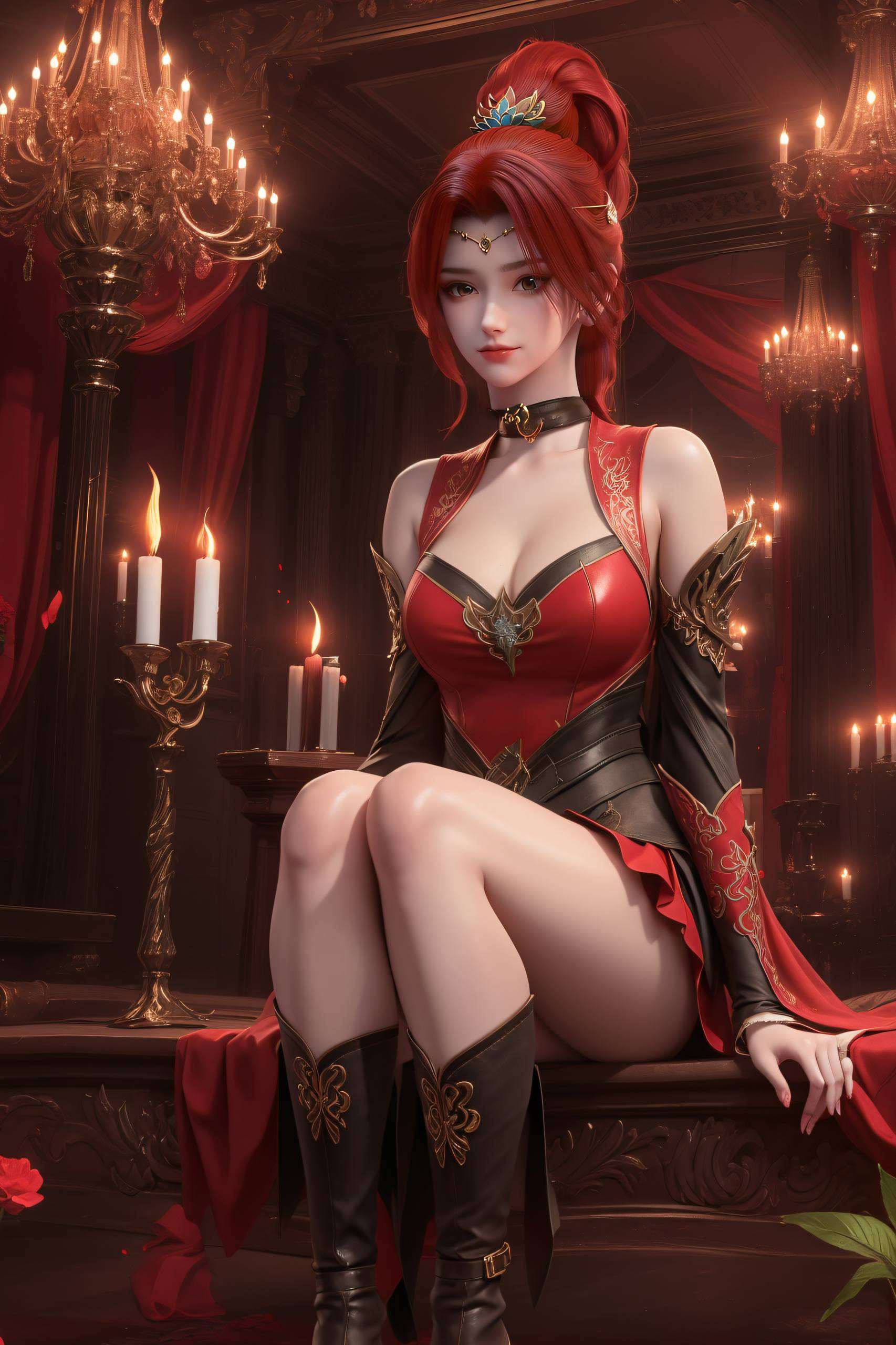 仿佛是从玄幻小说中走出的火焰女神焚炎谷的火焰精灵