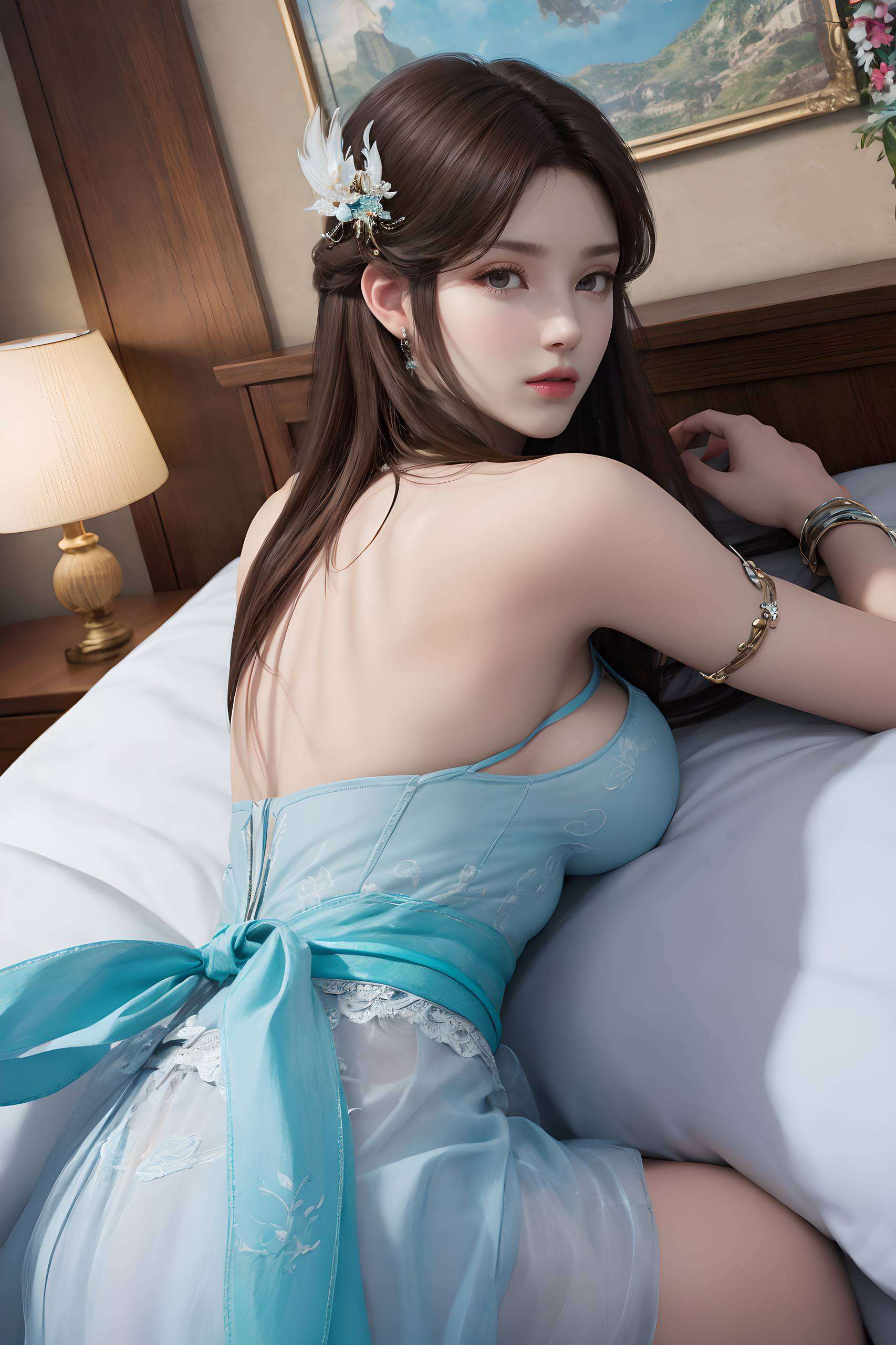 萧薰儿如同一朵绽放的古族之花她的美貌与智慧并存