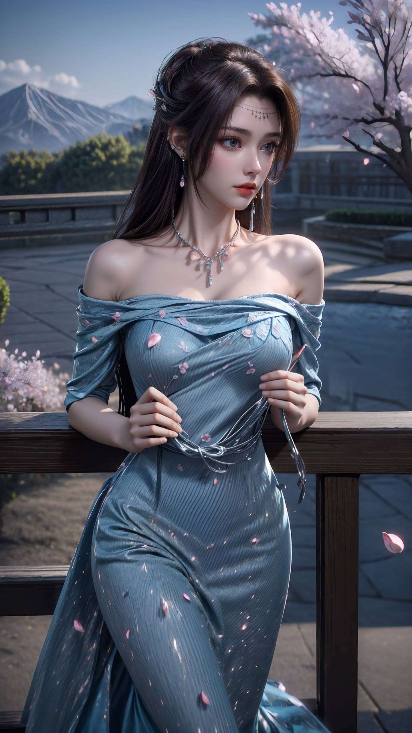 这位云岚宗的绝代佳人仿佛能让人感受到那股来自玄幻世界的神秘与力量