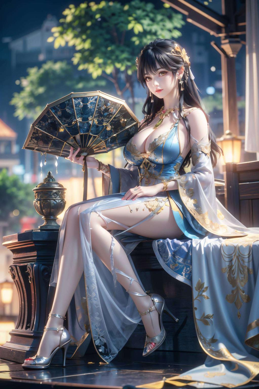 让月光下的白月蓉显得更加清冷脱俗横屏展现的图片