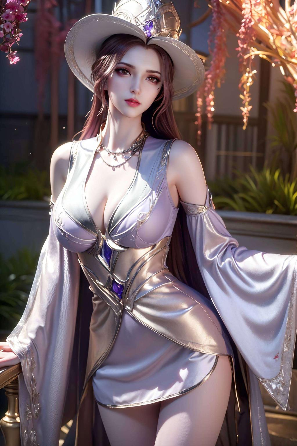 细节精致入微这款AI绘画角色体态素材手绘壁纸