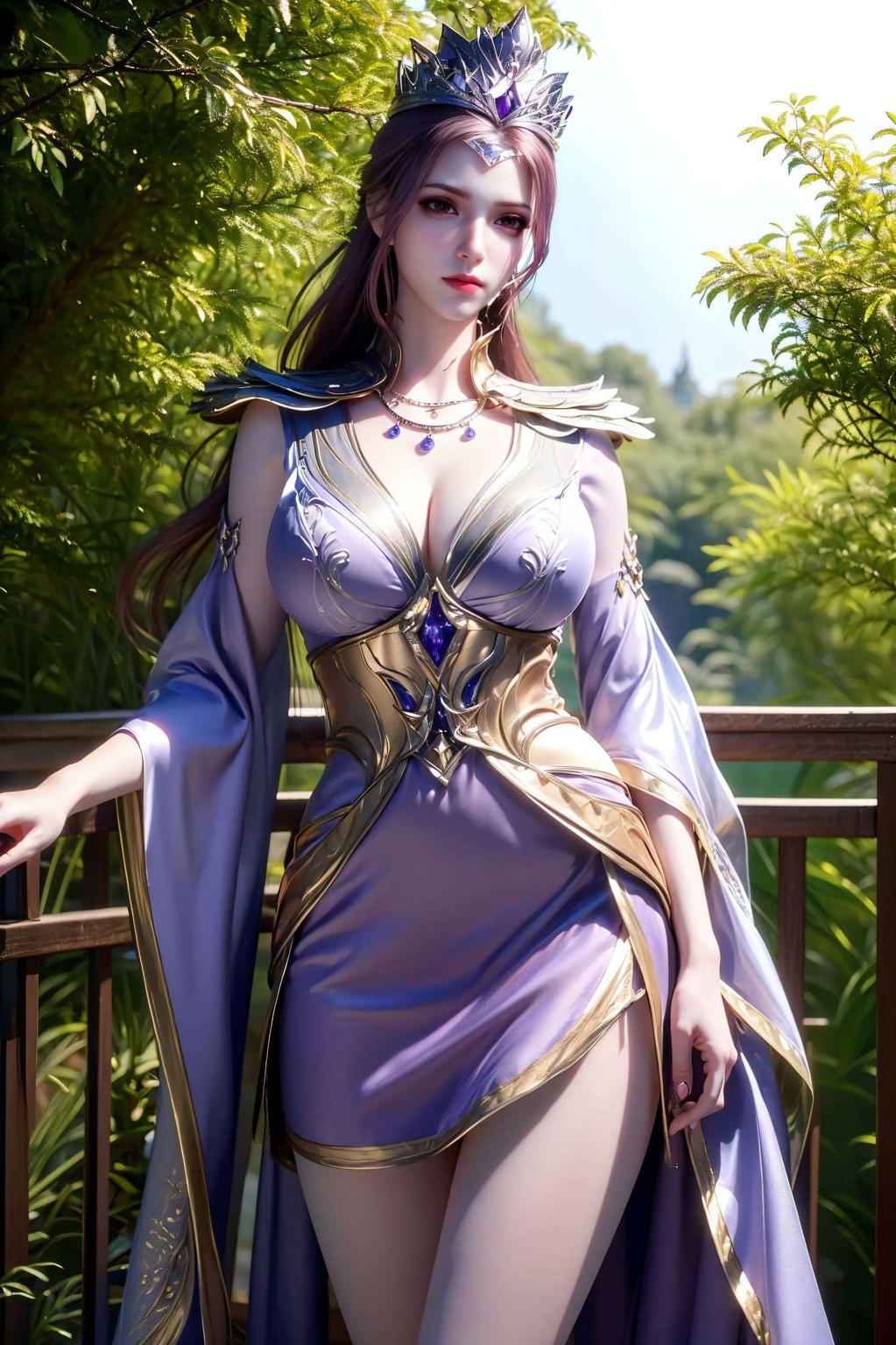 以国漫女神2K壁纸比比东为主角这款1080p极简壁纸