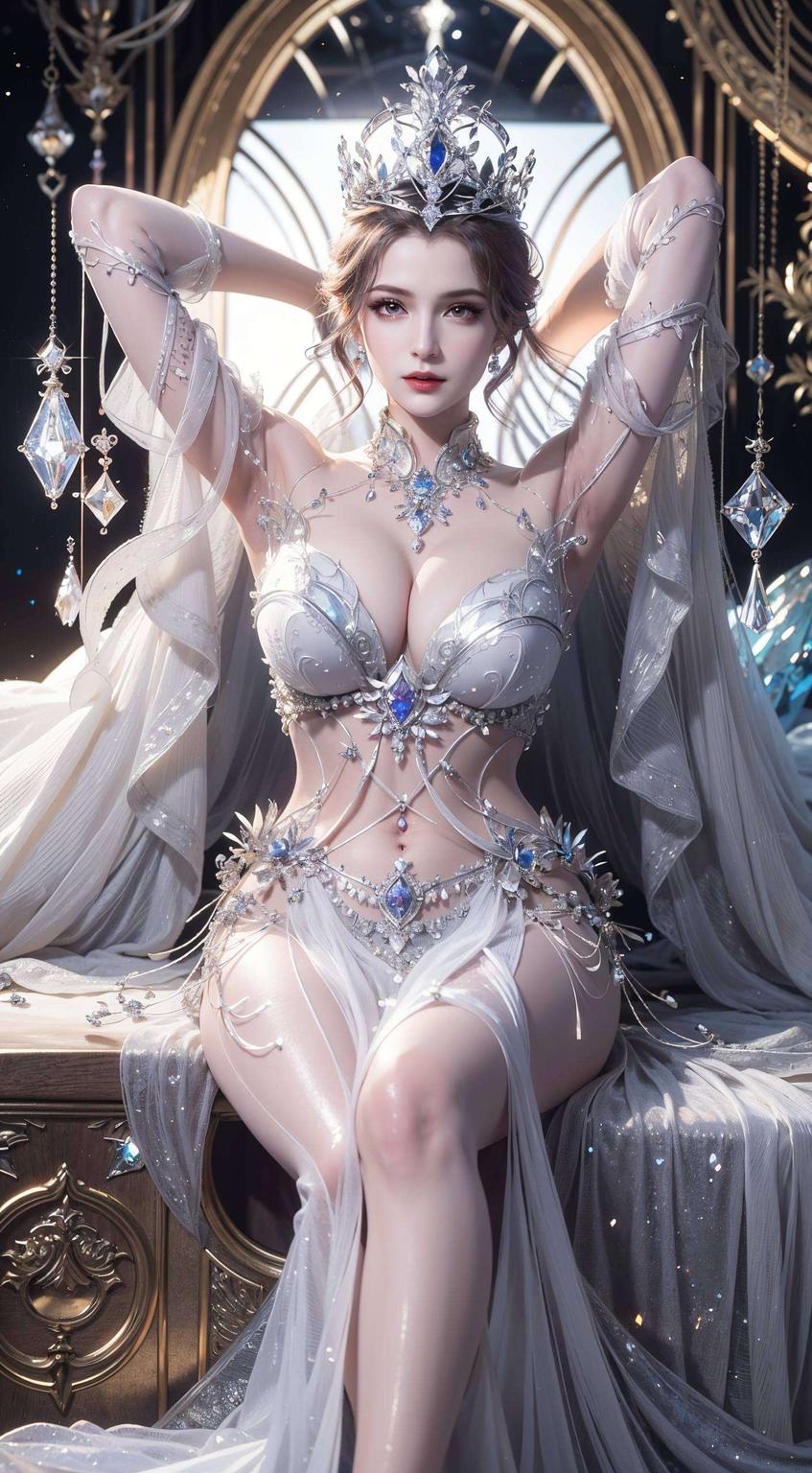 身着精美花卉装束每一次动态壁纸的切换