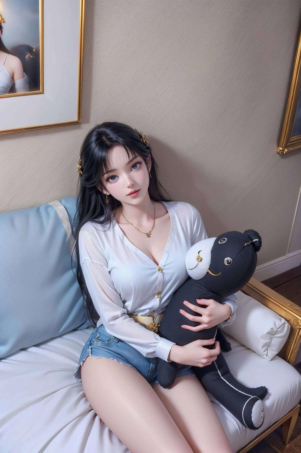 诛仙世界中的绝世佳人AI特集技术更让她的风采跃然纸上