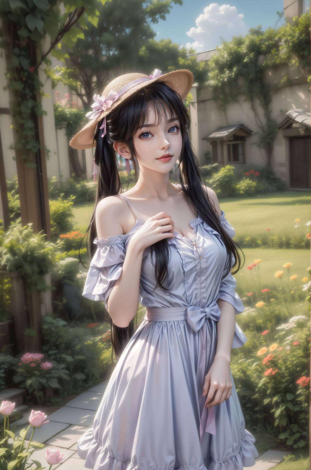 这款高清动态壁纸以国漫美女碧瑶为主角
