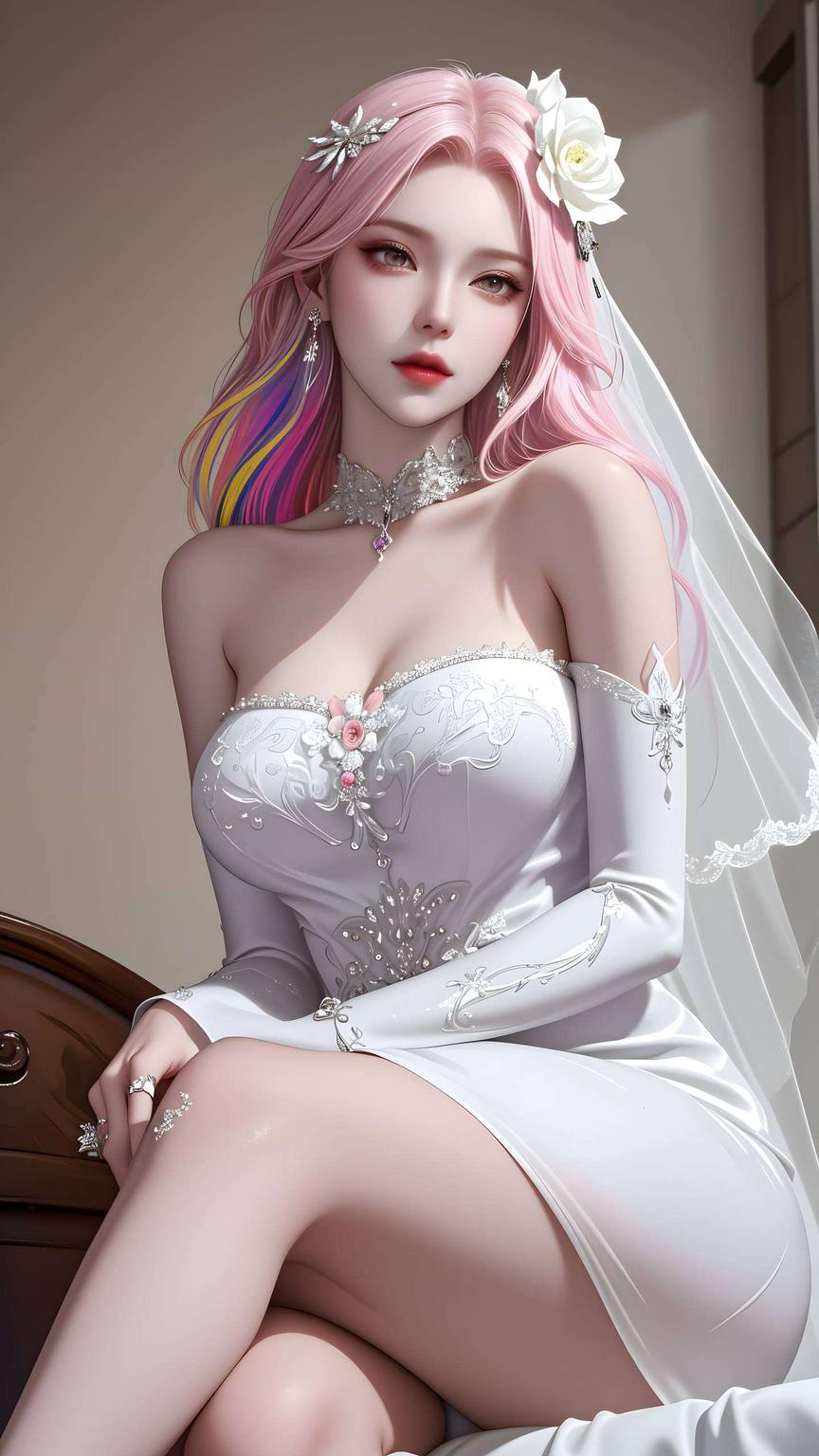 捕捉女神优雅姿态高清AI动作素材