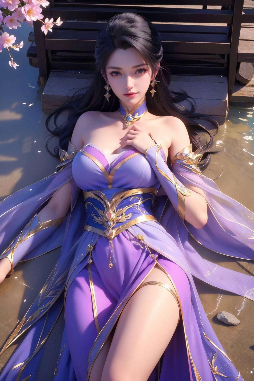 让她的每一个细节都光彩夺目带你进入一个清凉的夏日国漫世界