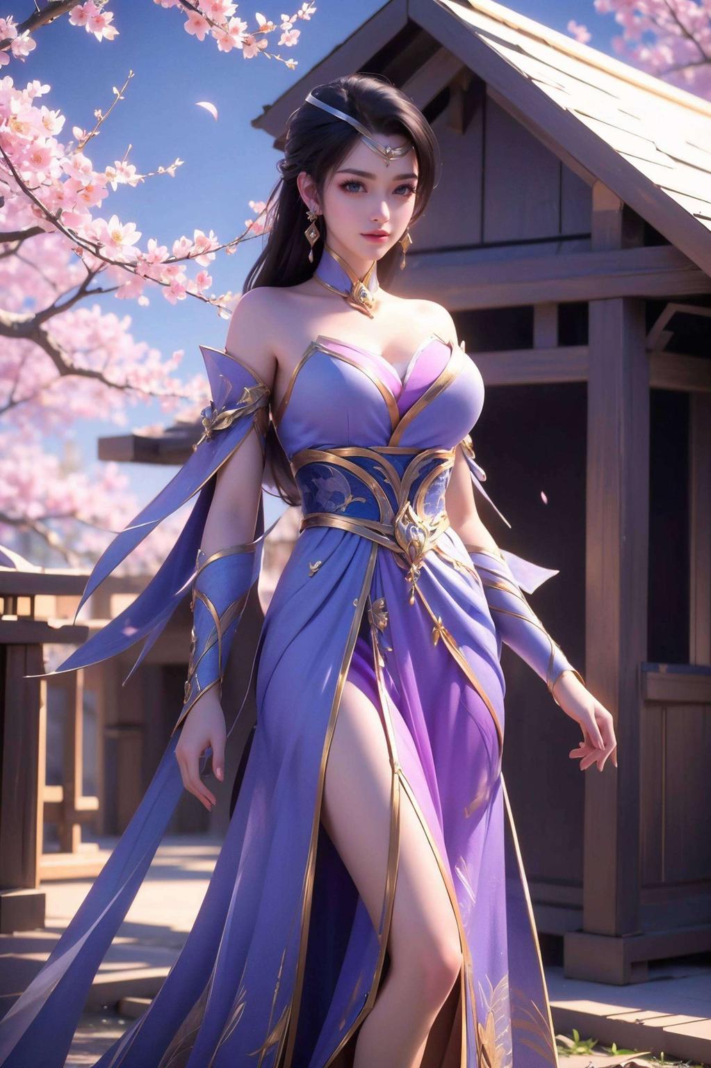 以仙武传中的楚灵玉为主角仿佛置身仙境