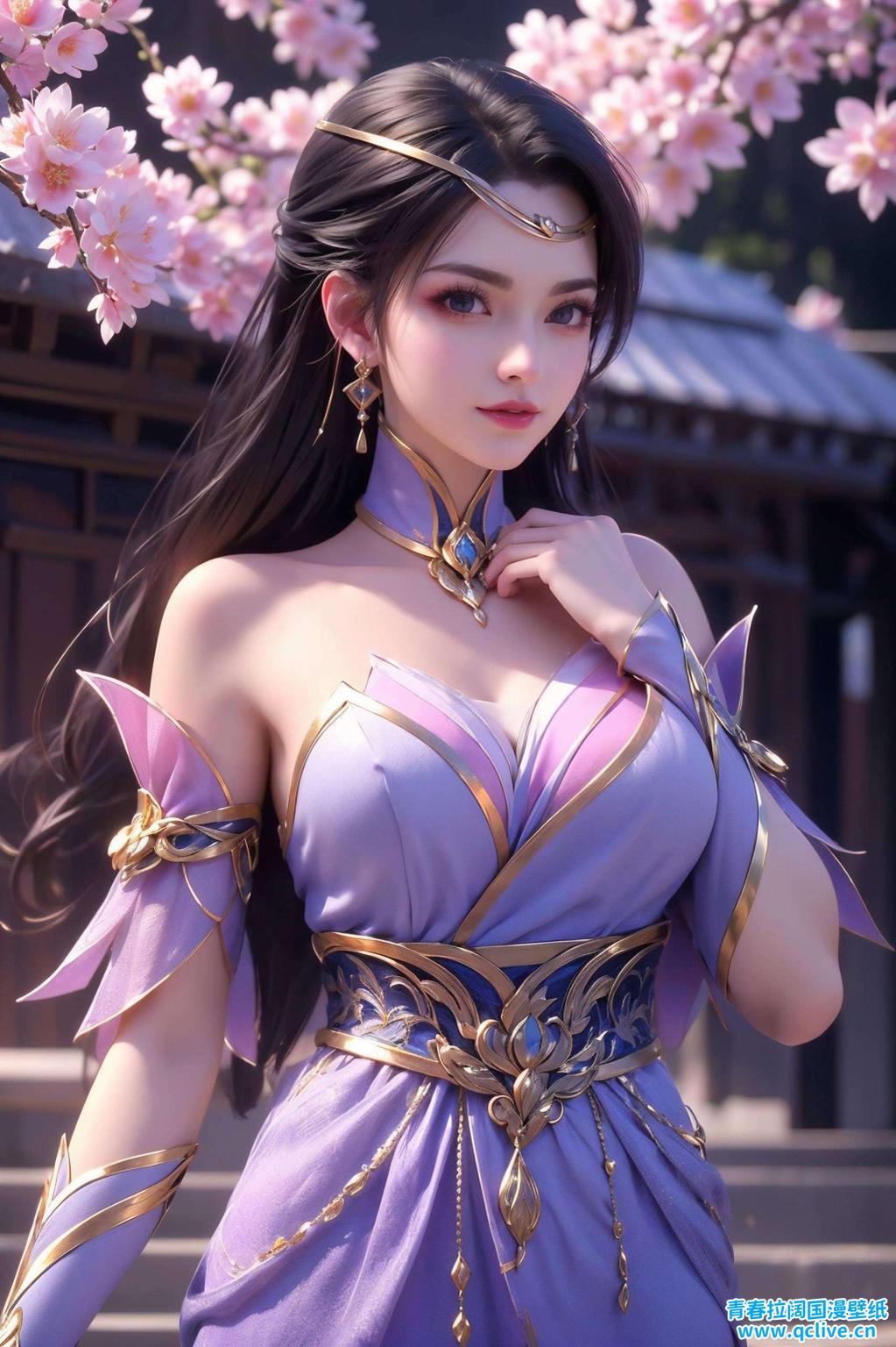 全屏AI绘画动作素材免费壁纸包超高清4K国漫美女粉色带你领略国漫之美！这款以楚灵玉静止壁纸为主题的免费壁纸包精选超高清4K画质