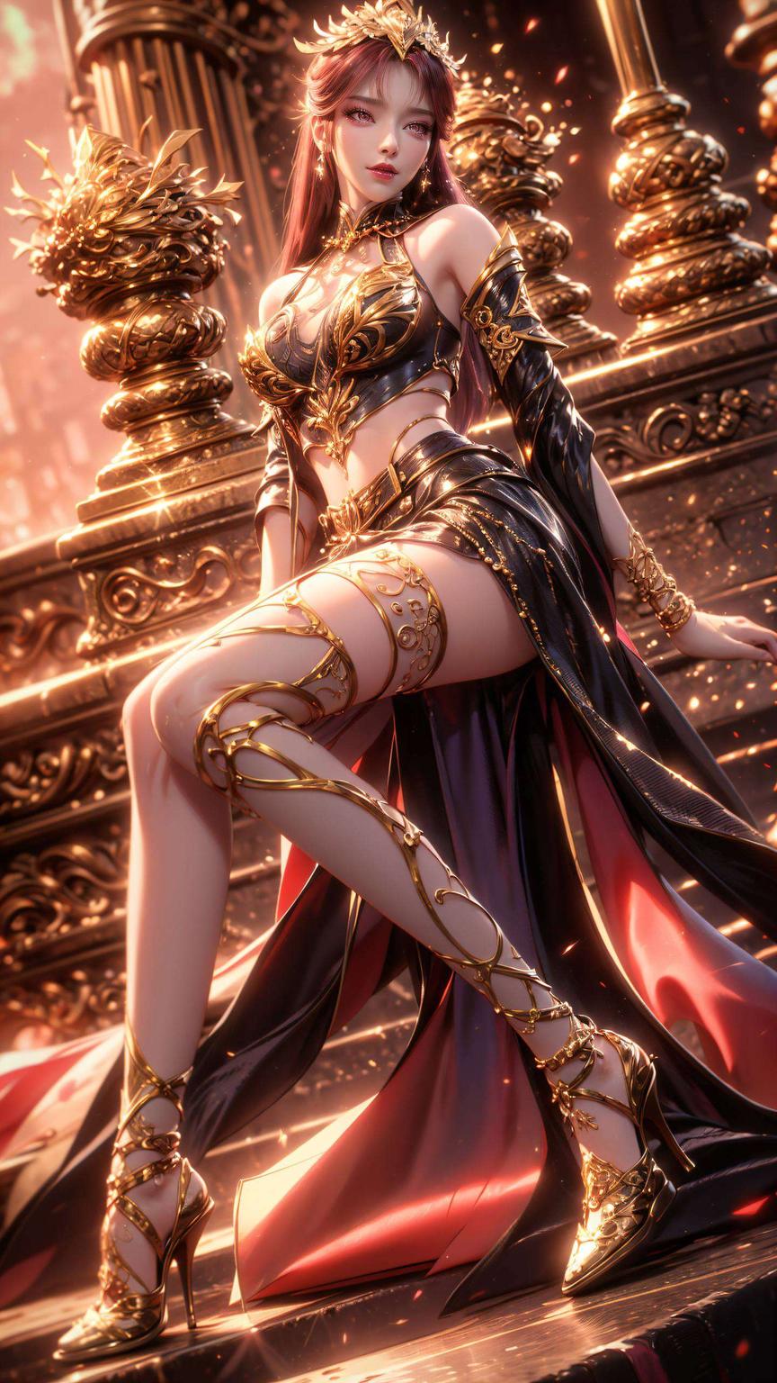 以紫色极简风格呈现国漫中的神秘女神