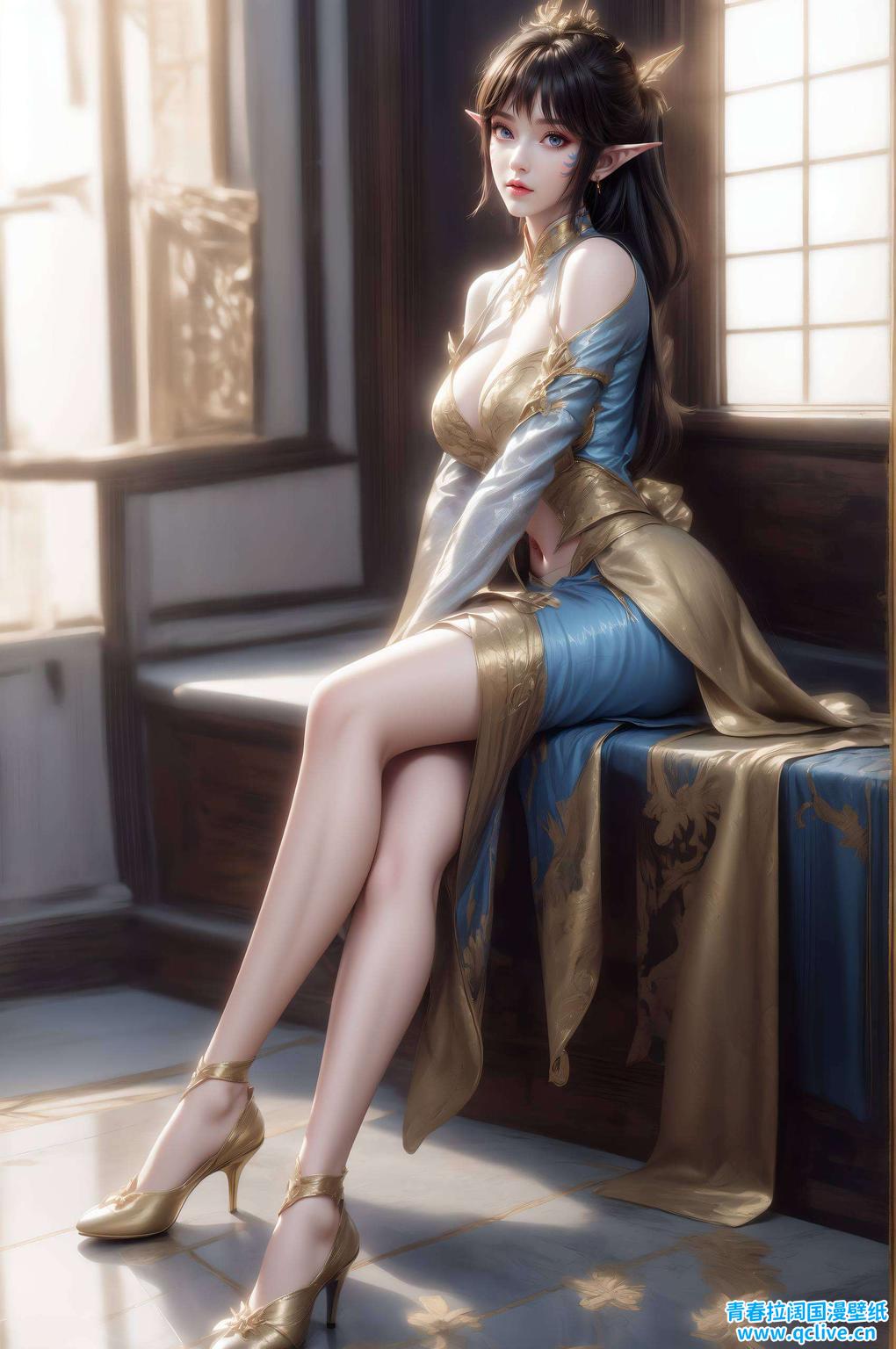 独特的伤感对比让清儿的美眸如星辰璀璨