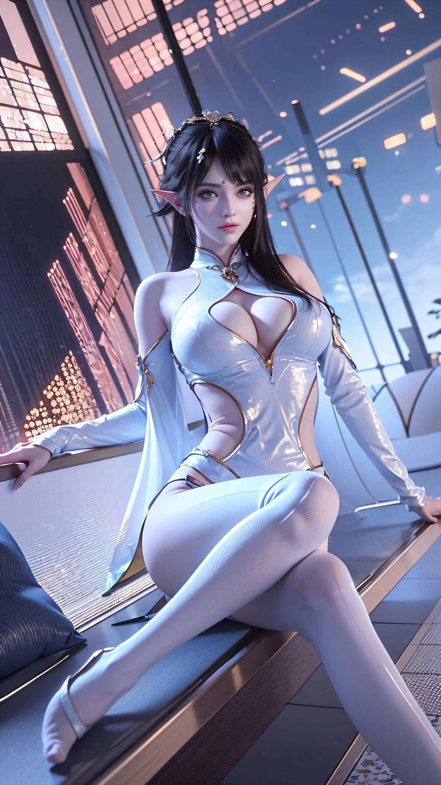 如梦如幻苹果AI美女与国漫女神动态凤清儿壁纸相遇