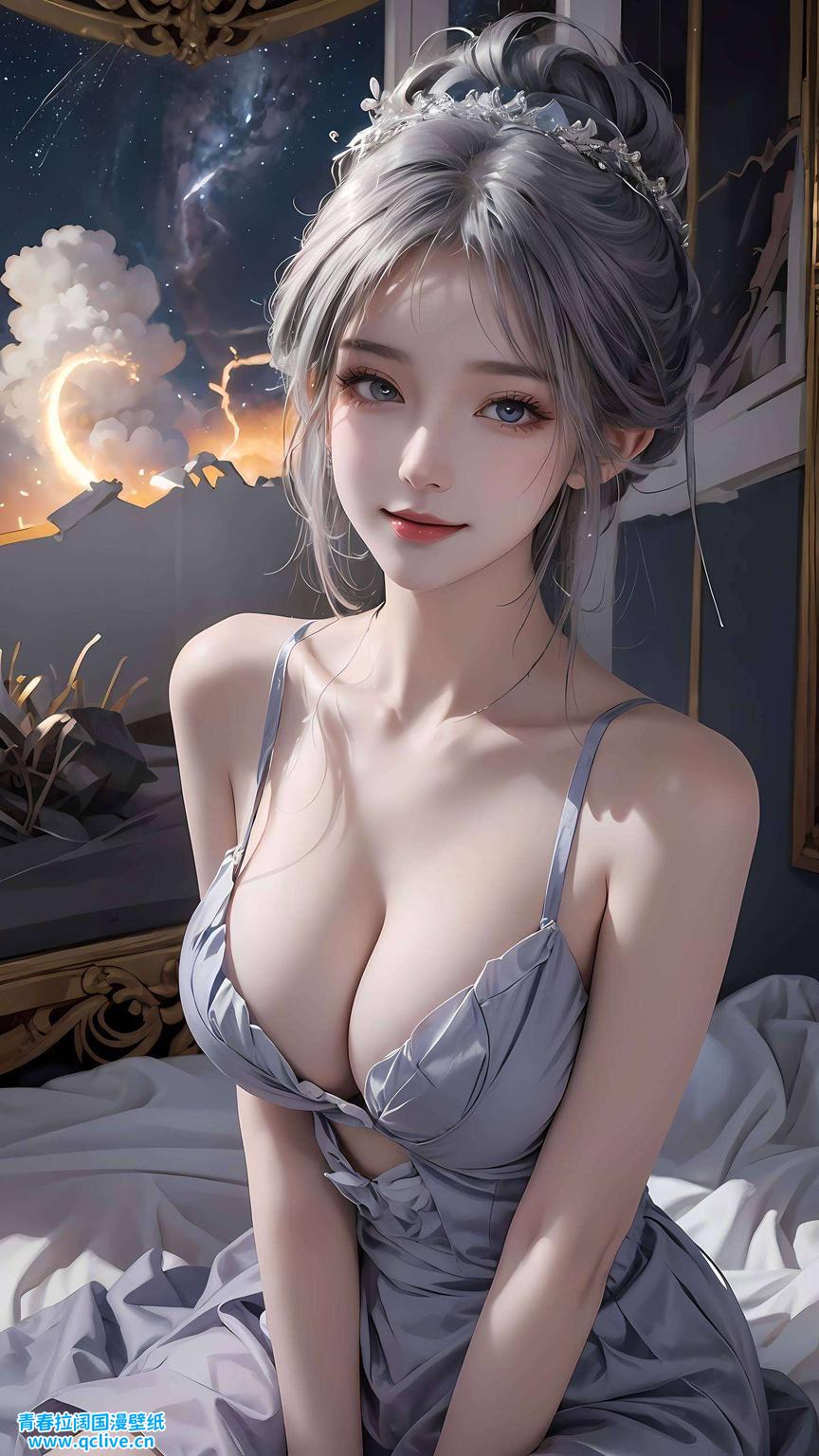 这款AI绘画人物微笑素材以海琴烟为原型