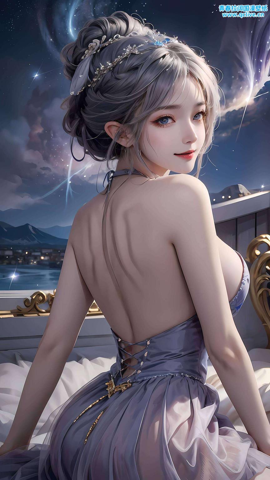 高清画质下这幅4K壁纸横屏呈现了极简风格的国漫之美