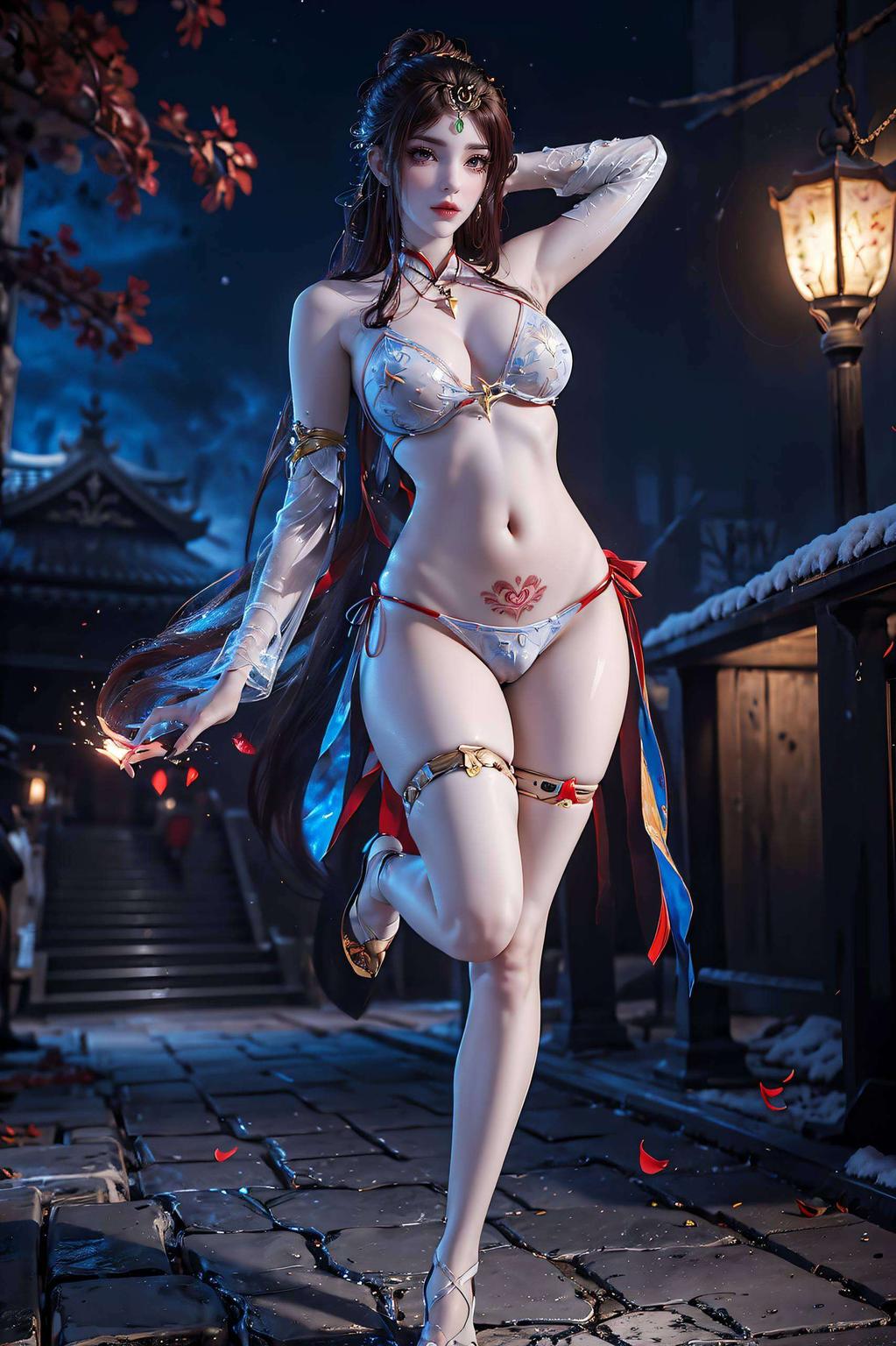 这不仅仅是一幅壁纸它是完美世界中红凰的灵动倩影