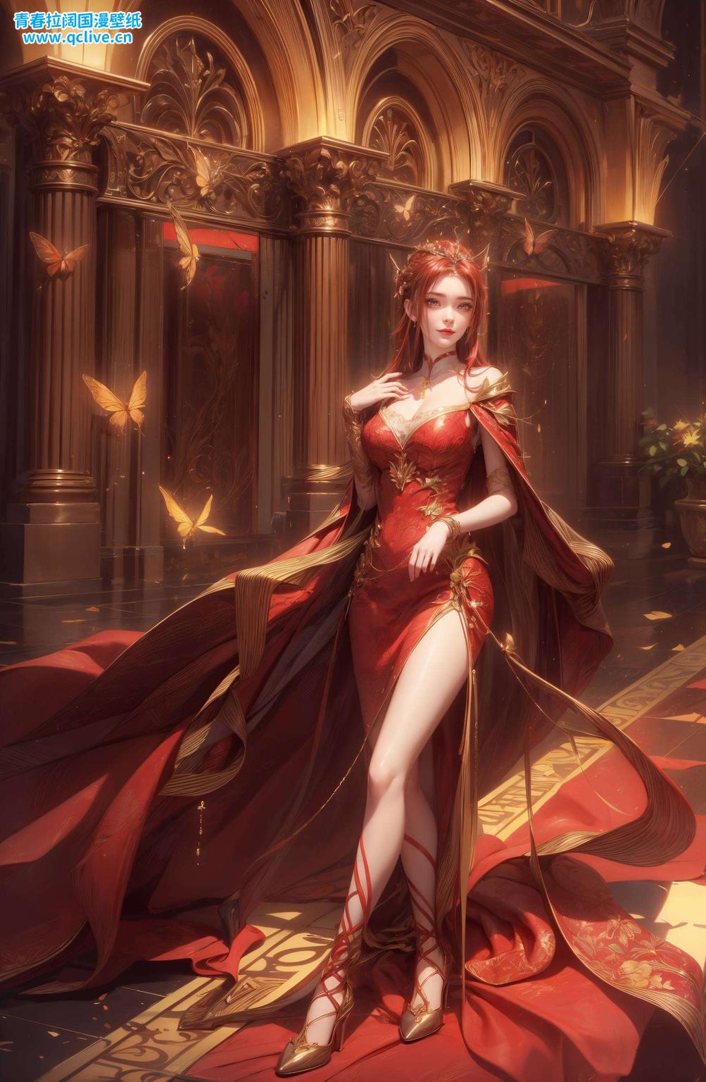 红凰AI美女壁纸带你领略国漫之美每一次滑动
