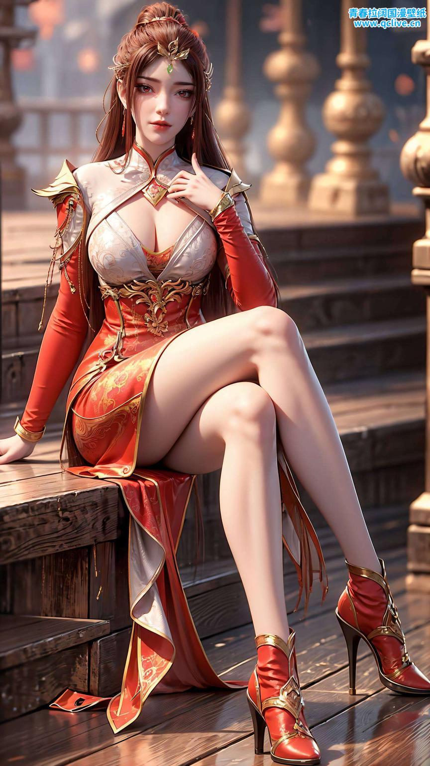 融合国漫美女的独特韵味与ins风的时尚感高清画质