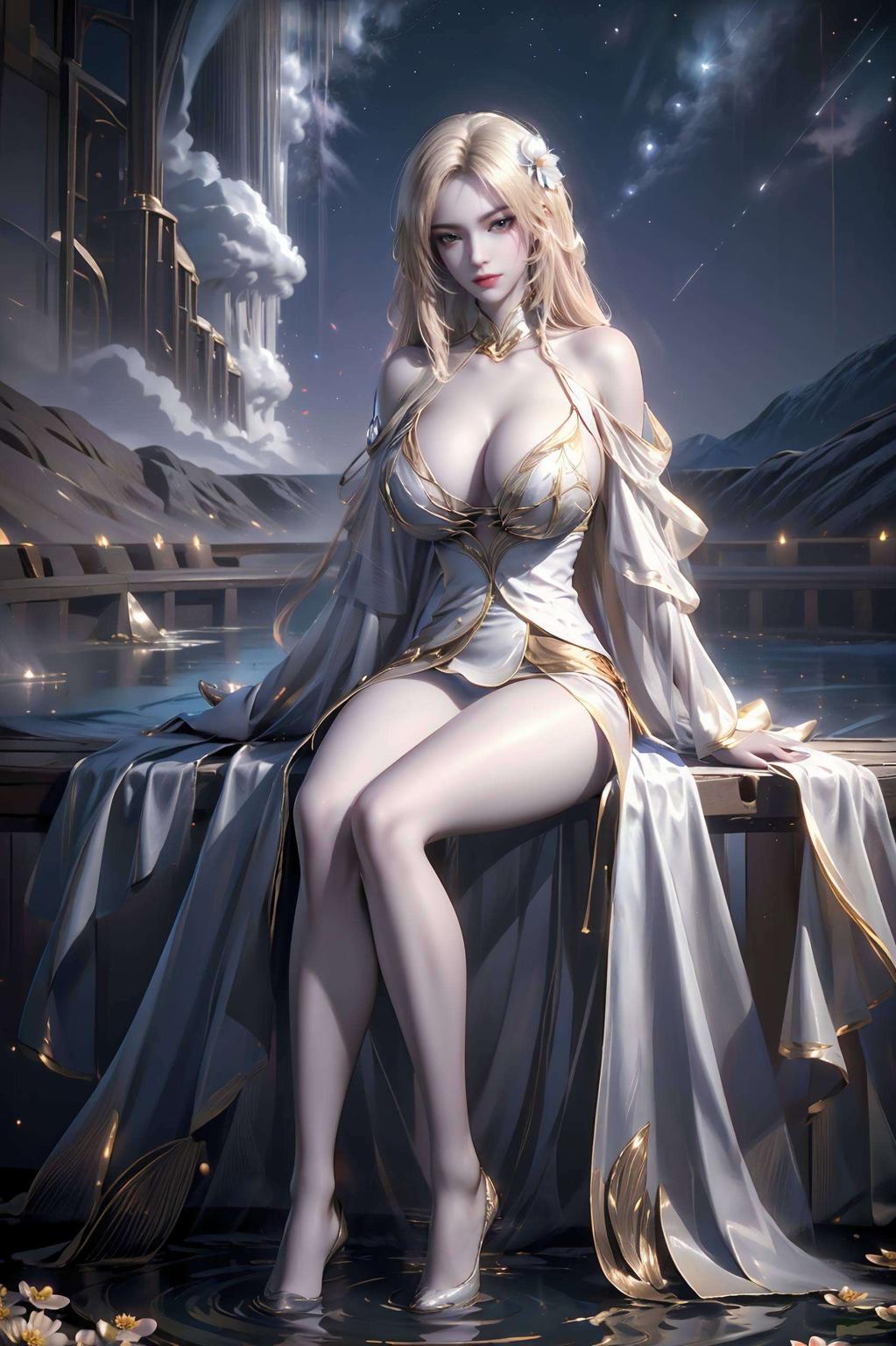 如画中仙子般轻盈舞动在高清AI动作素材的世界里