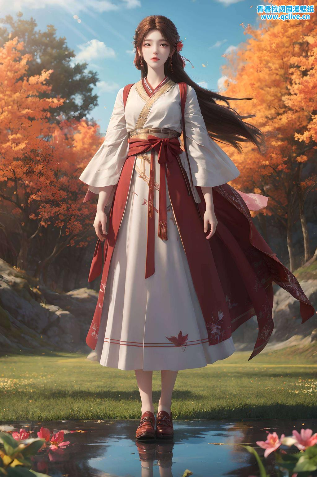 火灵儿跃然屏上炫彩壁纸绽放魔法光芒！缤纷色彩交织