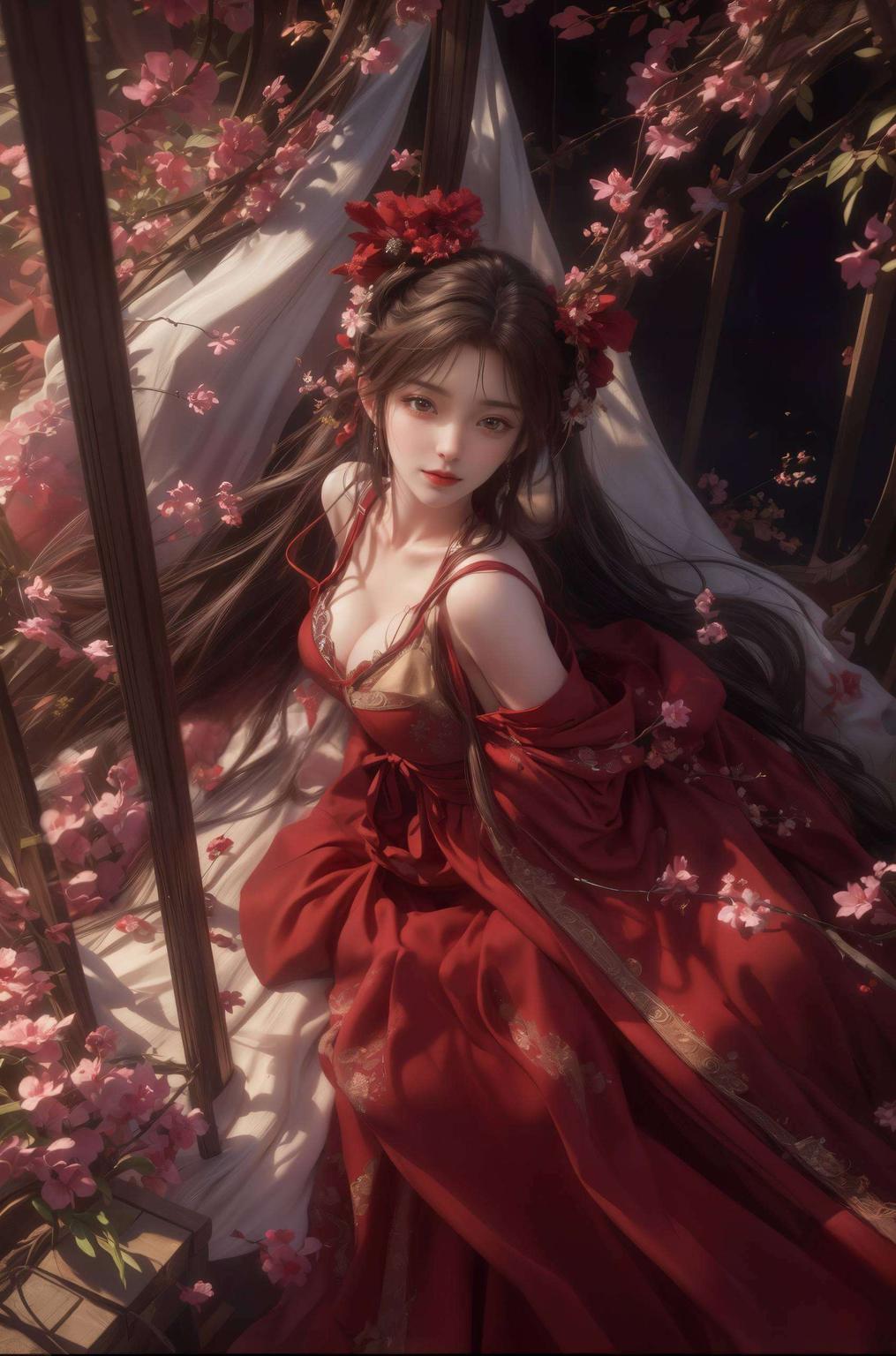 她的身影在炫彩壁纸的条纹中跳跃犹如4K高清画面般生动逼真