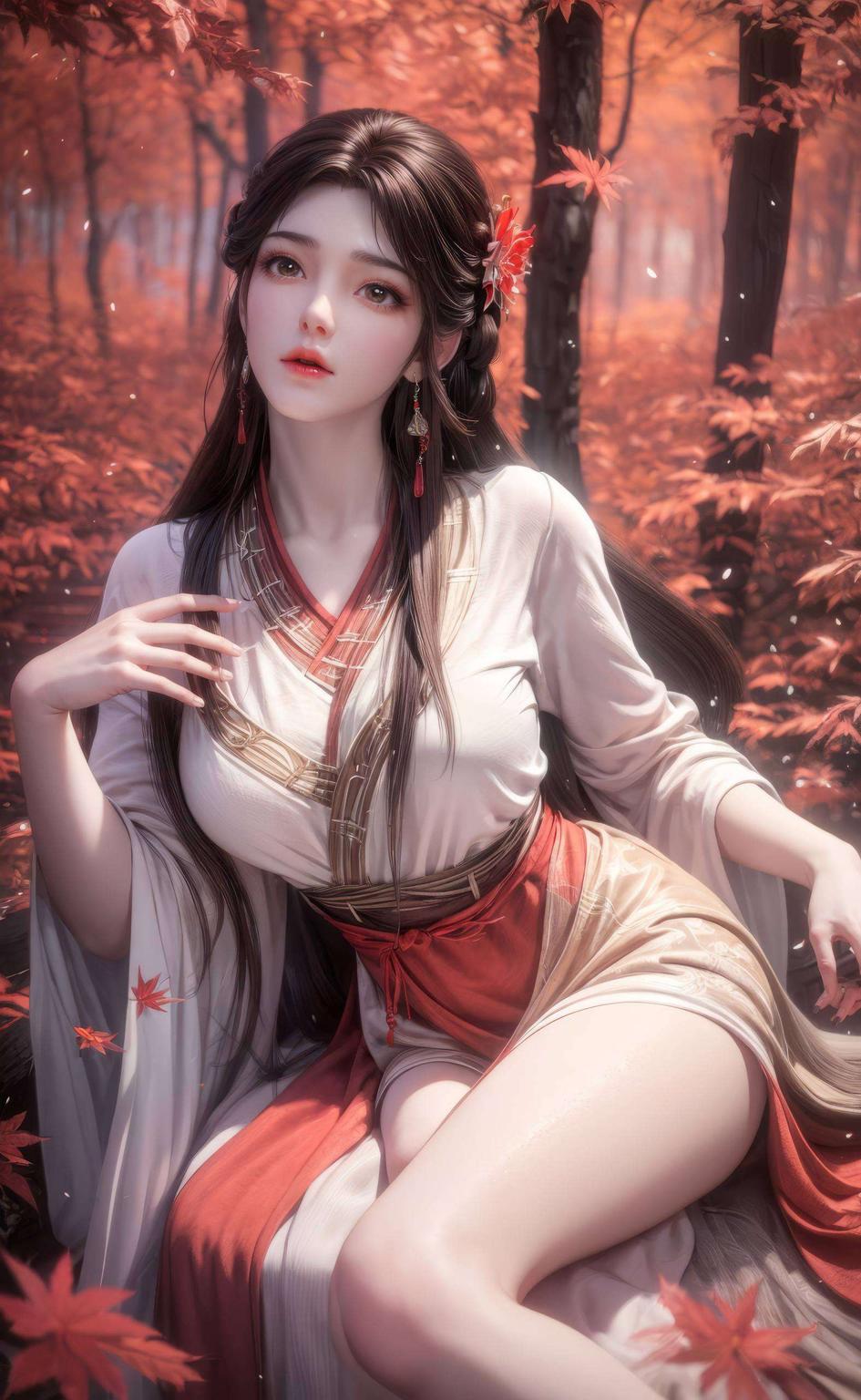 抽象艺术风格与现代审美完美融合火灵儿侧颜灵动