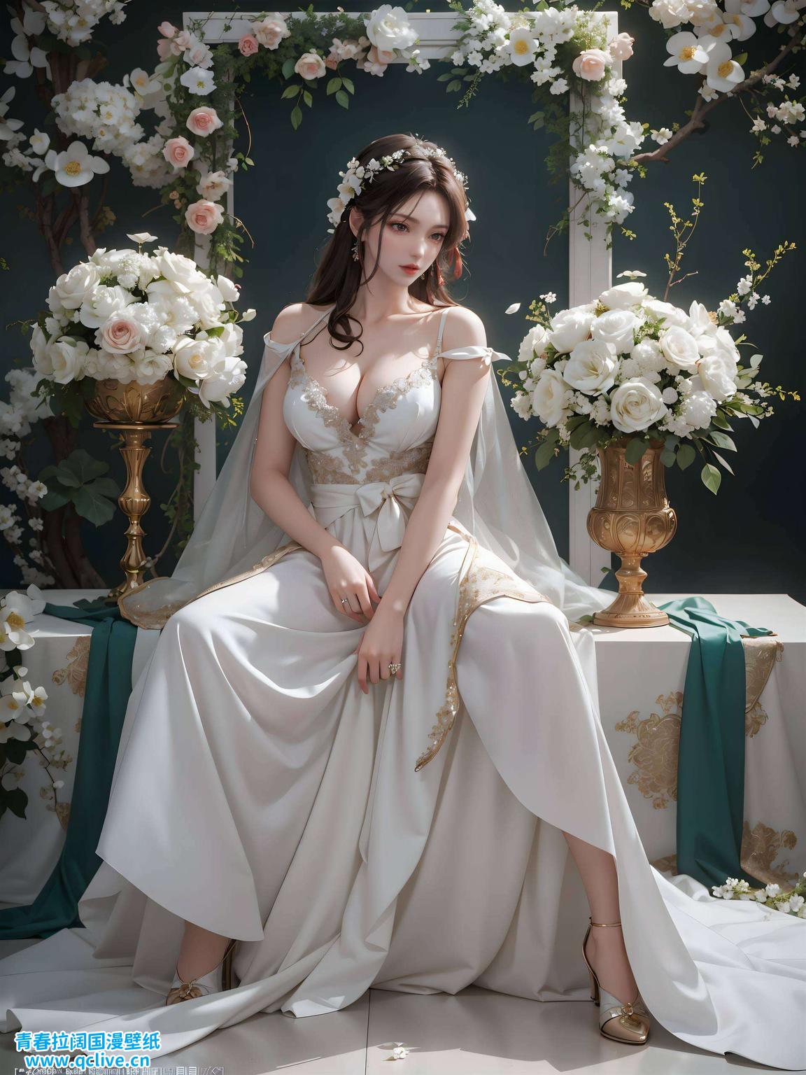 感受那份静谧而深邃的东方风情火灵儿侧脸映衬着古香古色的背景