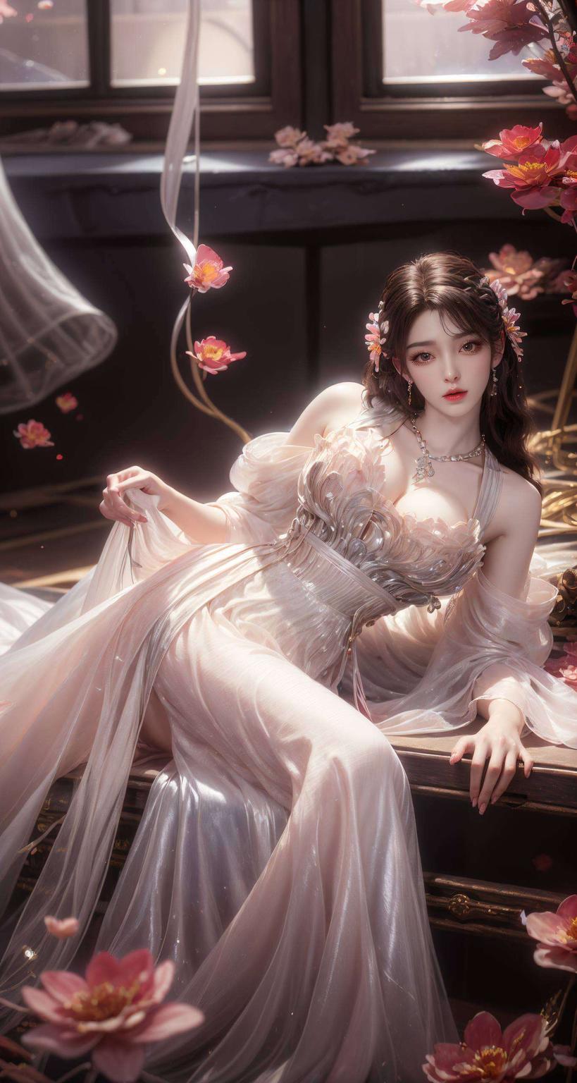 她们的身影被超清壁纸细腻捕捉在这片奇幻森林的深处