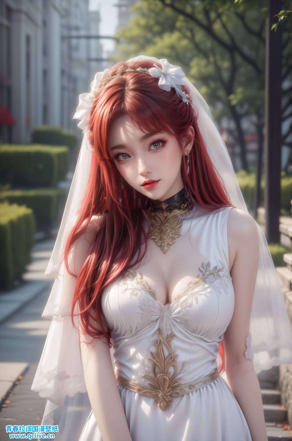 紫色超清晰眼神深邃