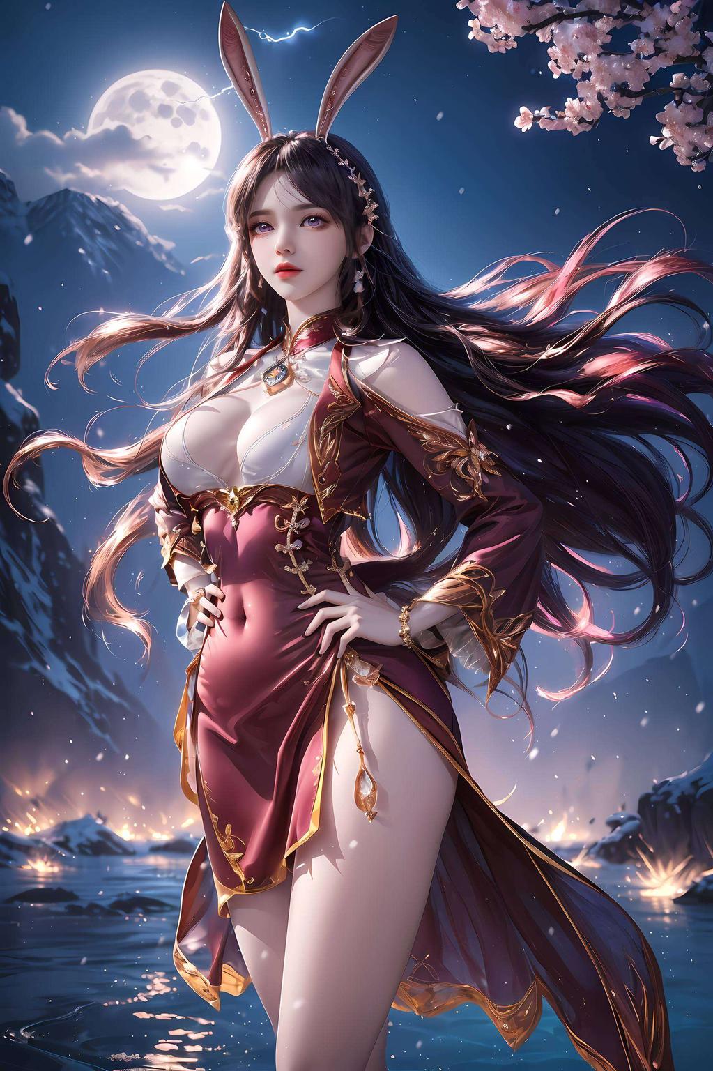 她的眼眸柔和深邃如梦如幻