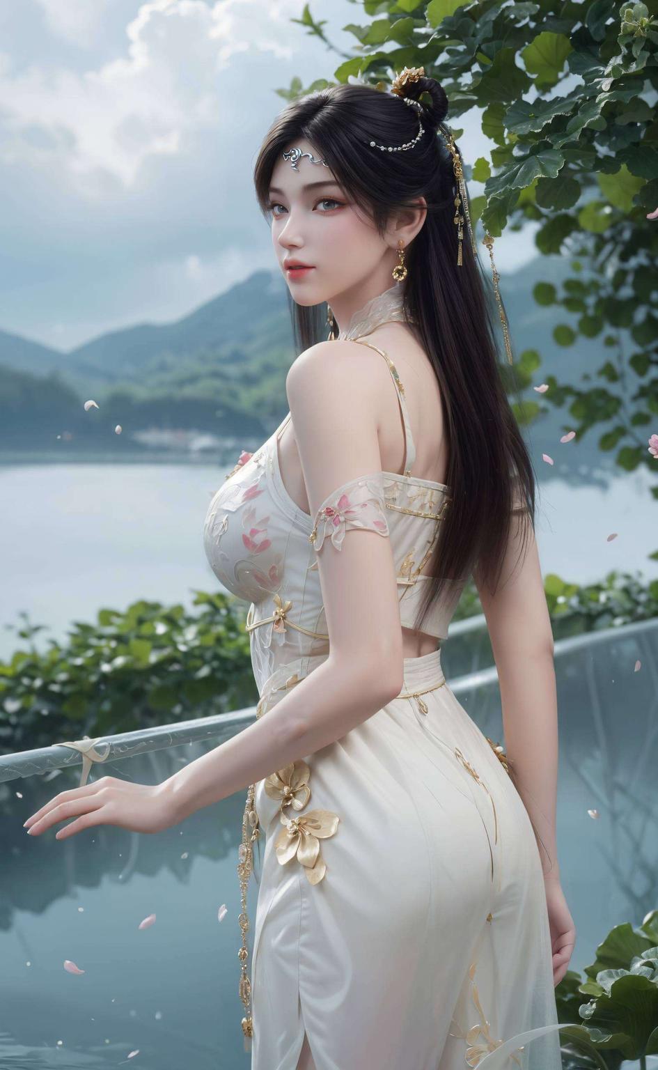 绿色养眼金瓶儿壁纸大全