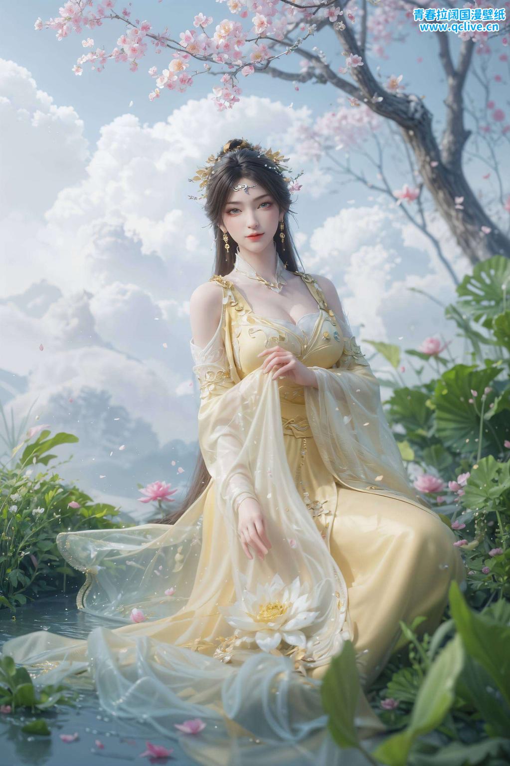 金瓶儿以裸妆之姿如诗如画