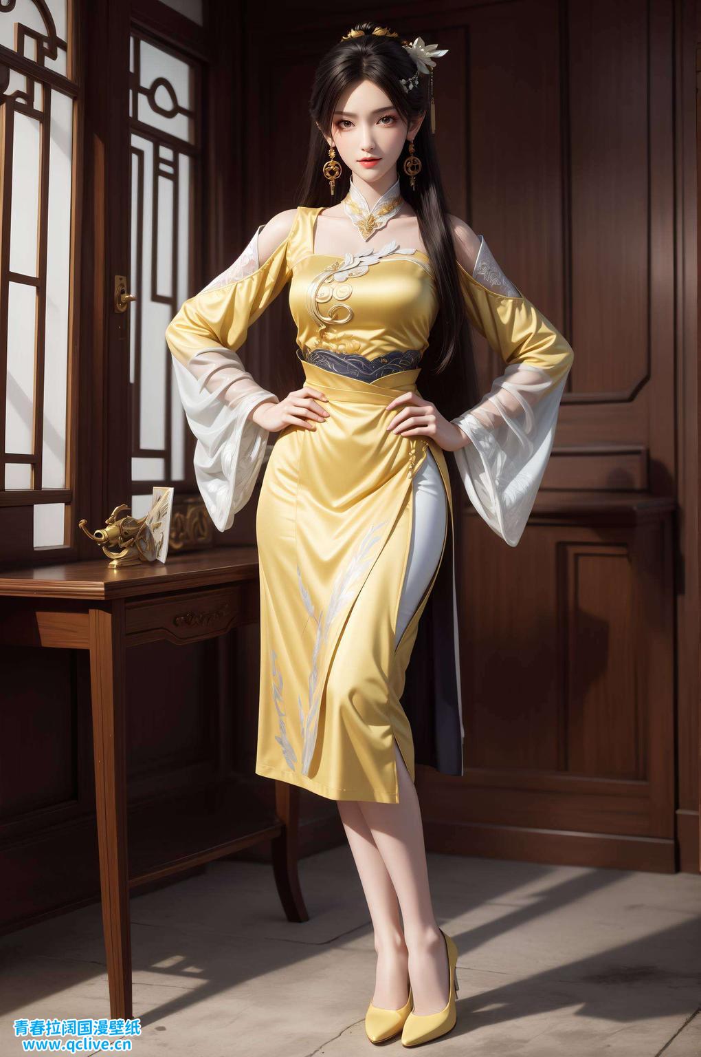金瓶儿同人图壁纸为你带来独特视觉盛宴！缤纷色彩碰撞尽显女神魅力