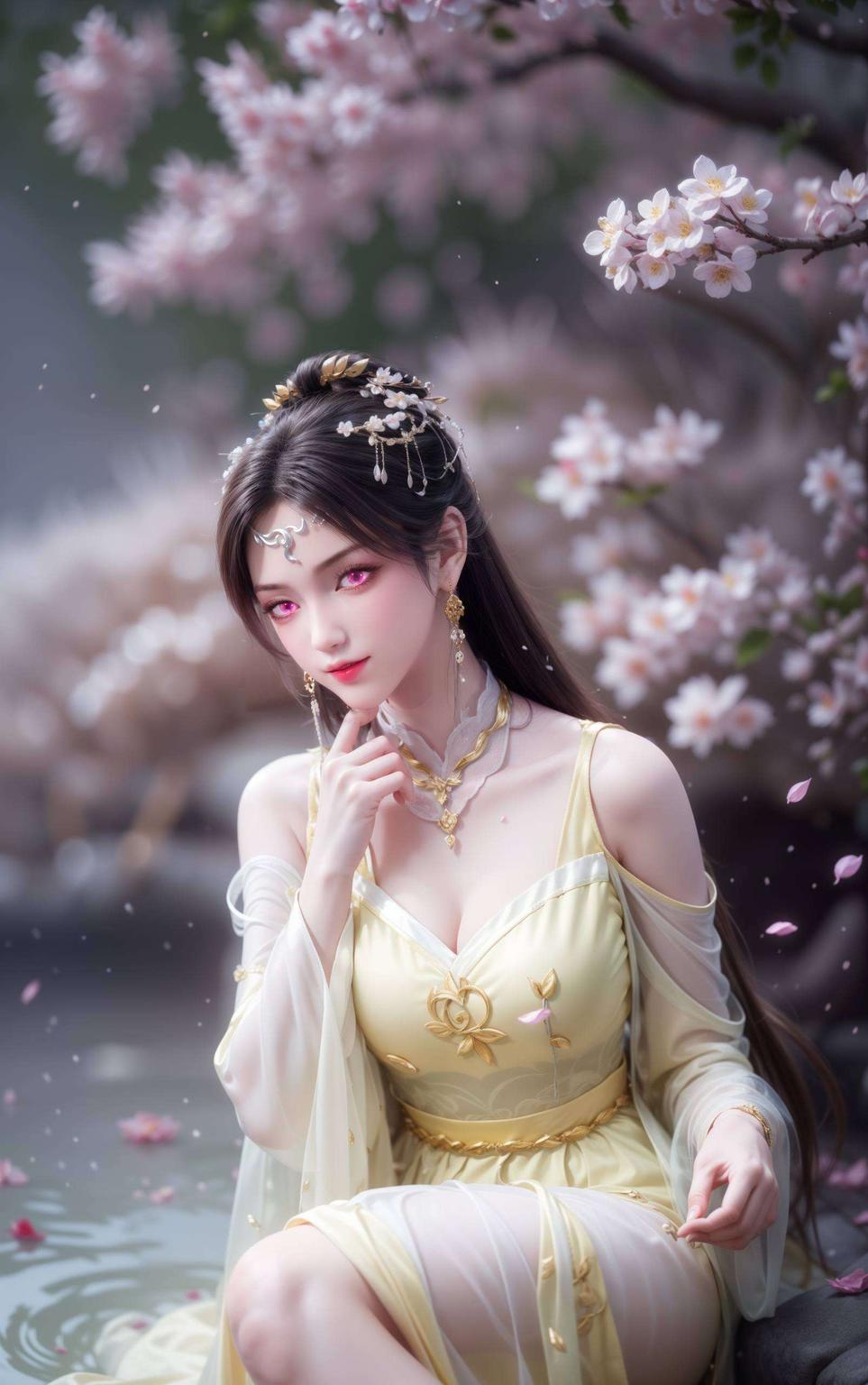 眉眼如画高清特写素材