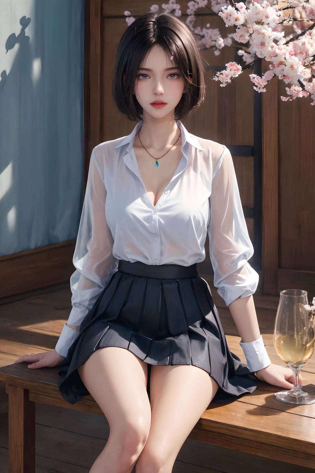 这位国漫美女如壁画般精致可爱中带着一丝神秘