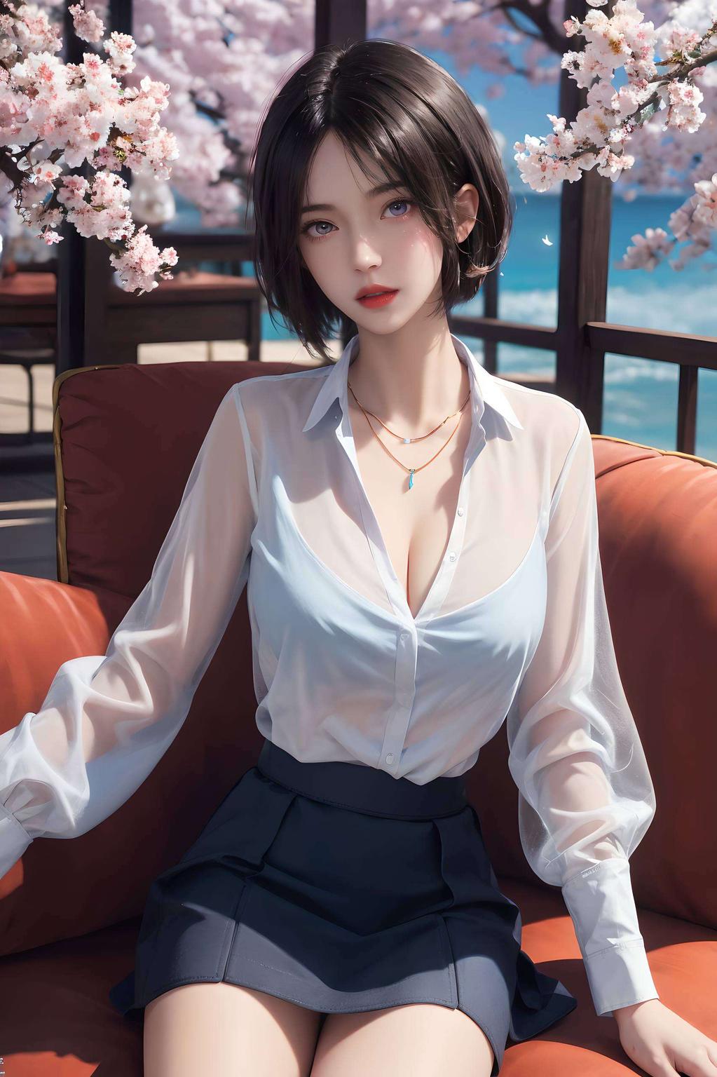 这款1080p高清水彩国漫女生壁纸以国漫女神姬如雪为主角