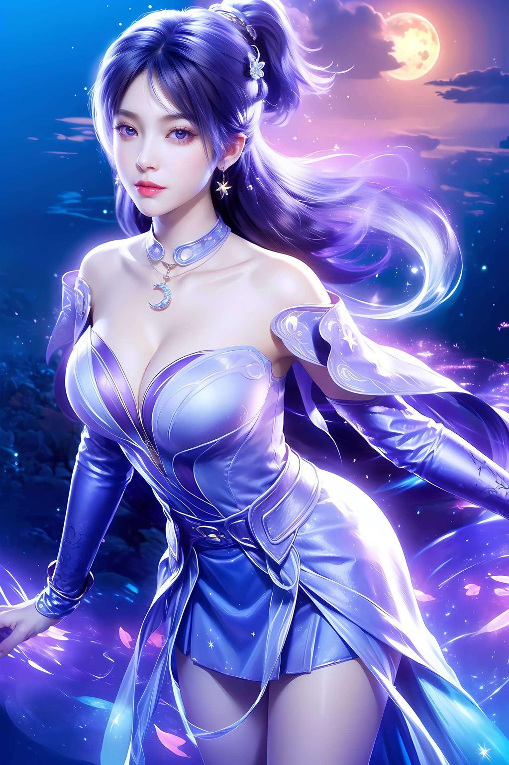 她的眼神深邃姬紫月