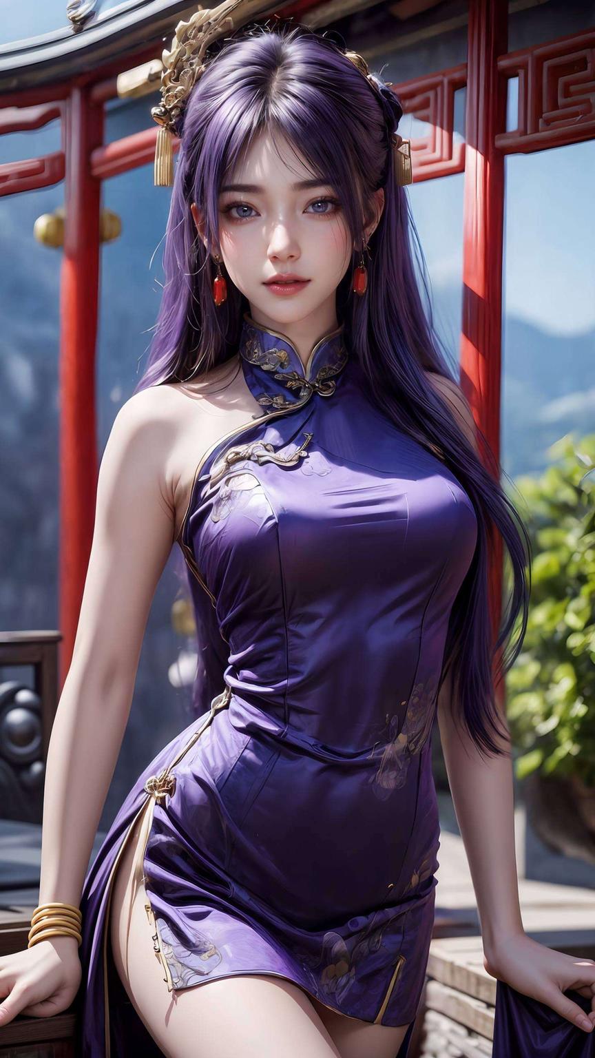 姬紫月壁纸4K新建模高清细腻笔触描绘出梦幻般的视觉盛宴