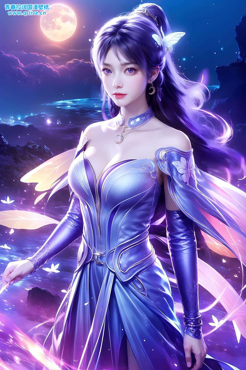 姬紫月的朋友圈封面壁纸每一帧都是精心绘制