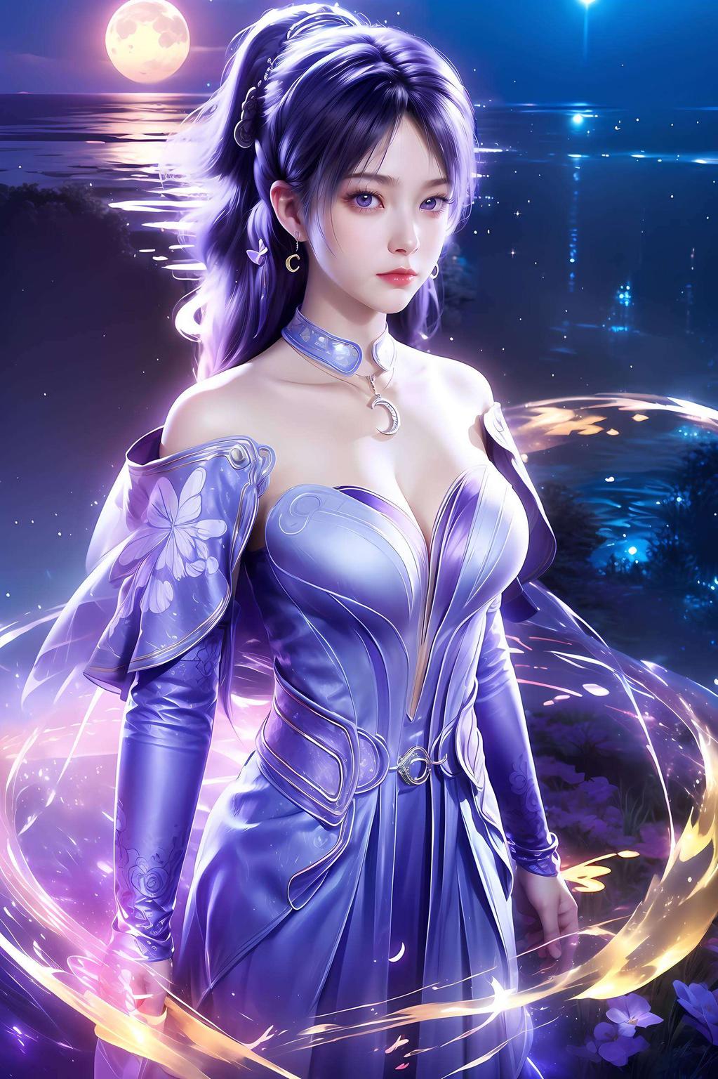 动漫壁纸姬紫月动态都是视觉盛宴的绽放