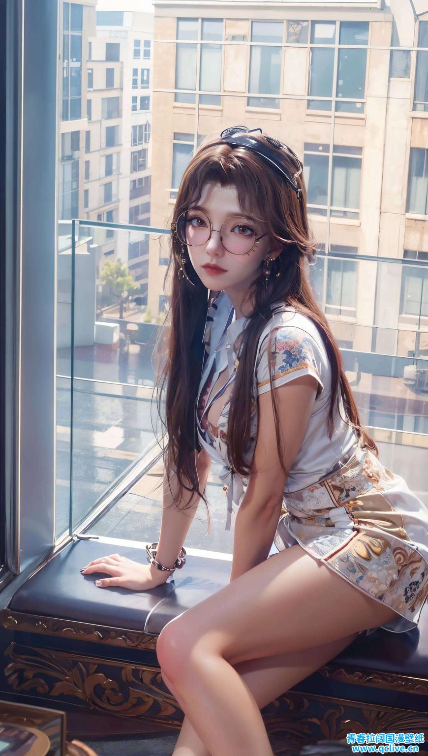 遇见神图壁纸橘子姐！她以AI抽象艺术诠释唯美风格每一帧都是精心之作