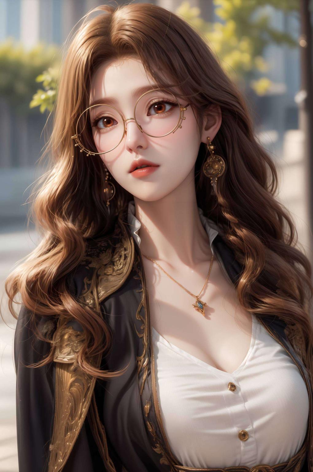 橘子姐的最新力作国漫女主的灵动神韵跃然壁上