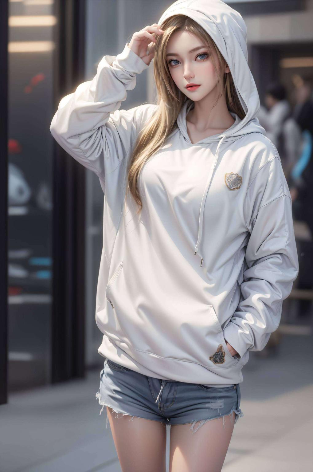 女神凯莎的优雅姿态将细腻的纹理与2560p超高清分辨率完美融合