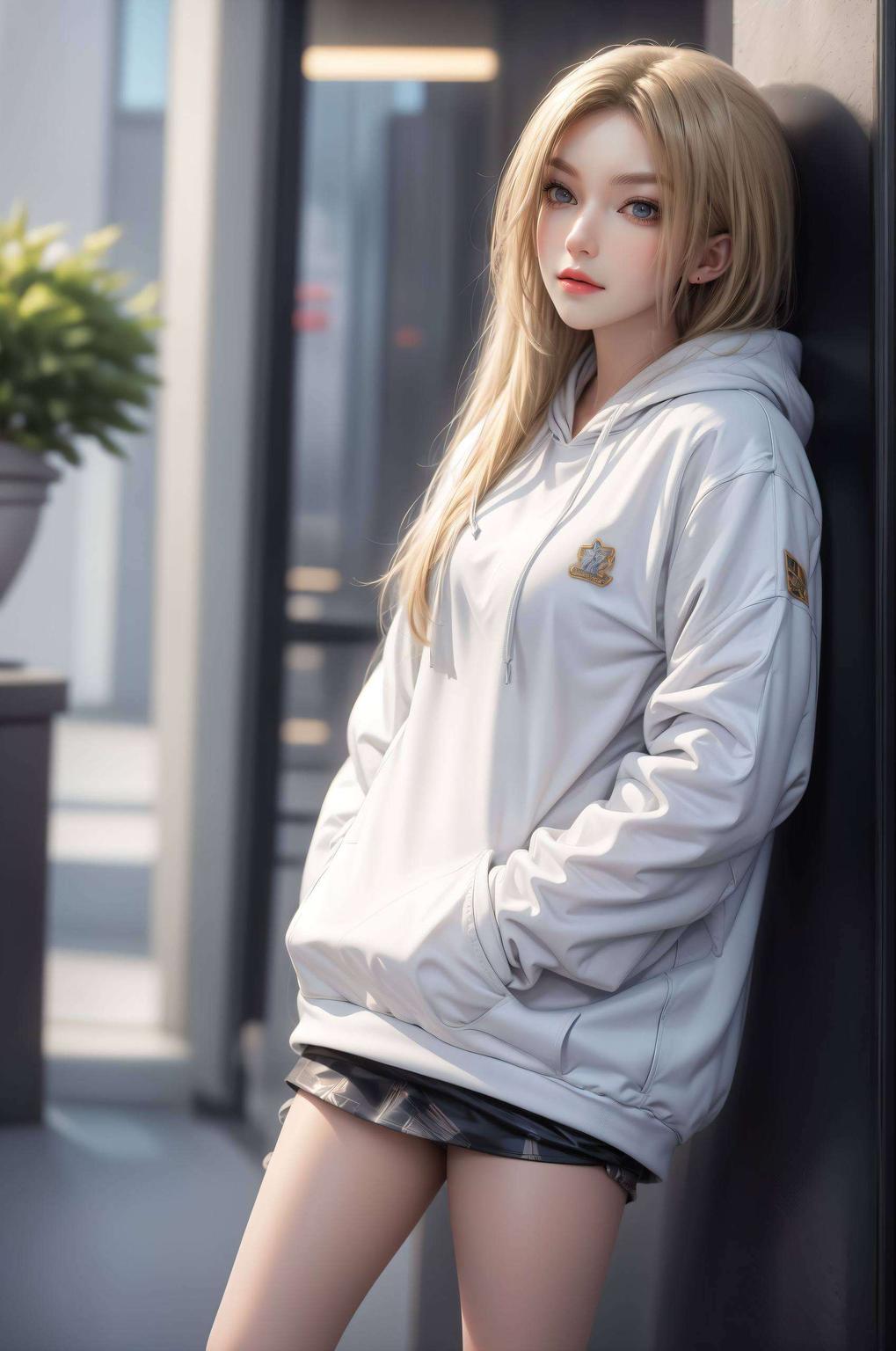 将国漫女主的自然之美与科技感完美融合细腻的笔触勾勒出她的柔美轮廓