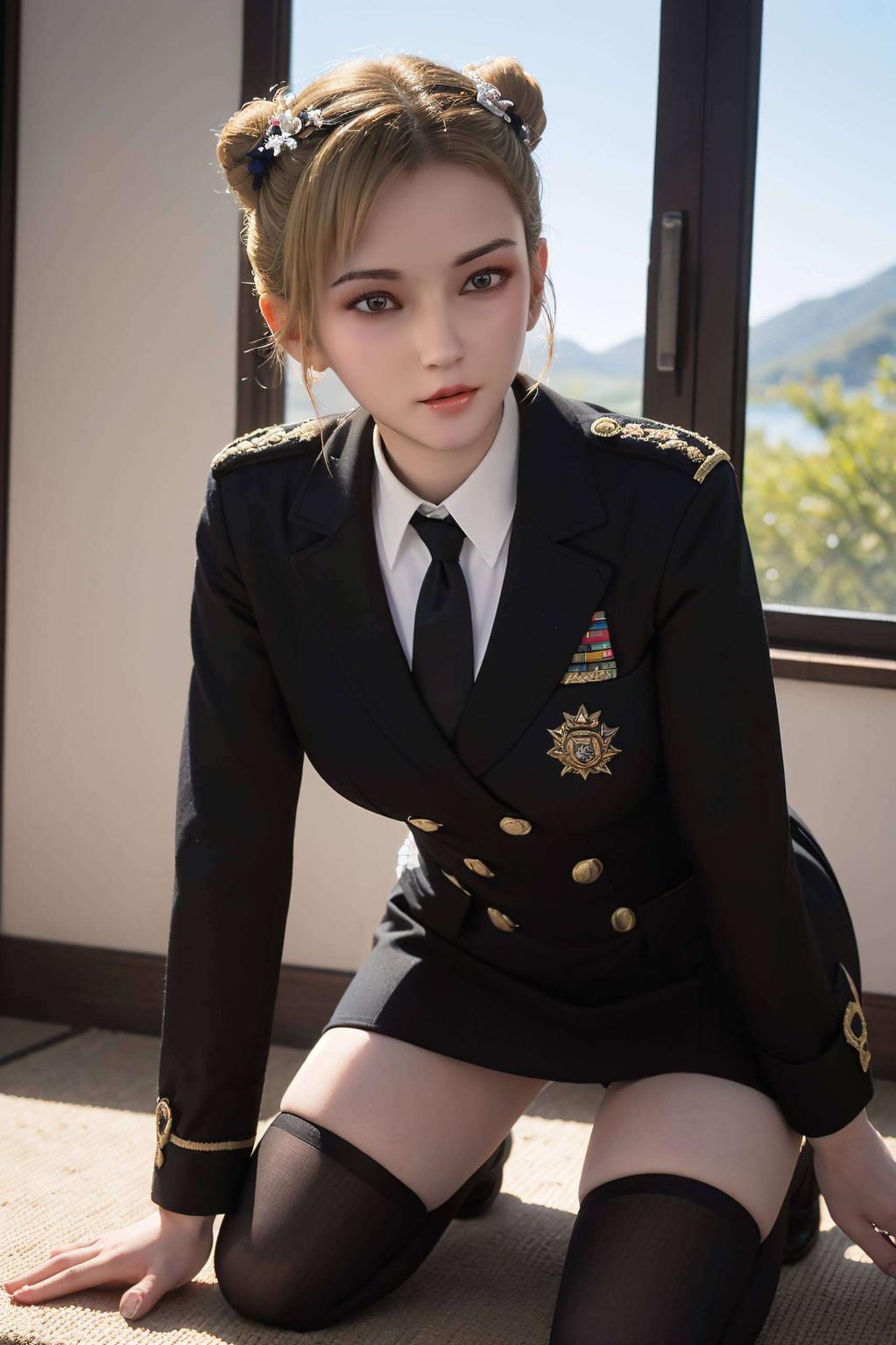 以国漫女神雄兵连怜风为主角动作流畅