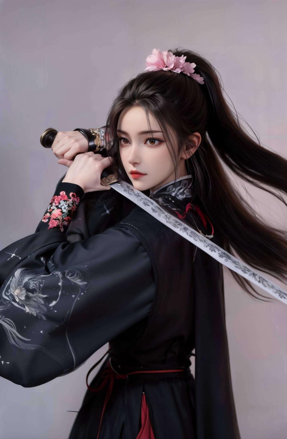 又不失女神的优雅气质这款AI国漫壁纸